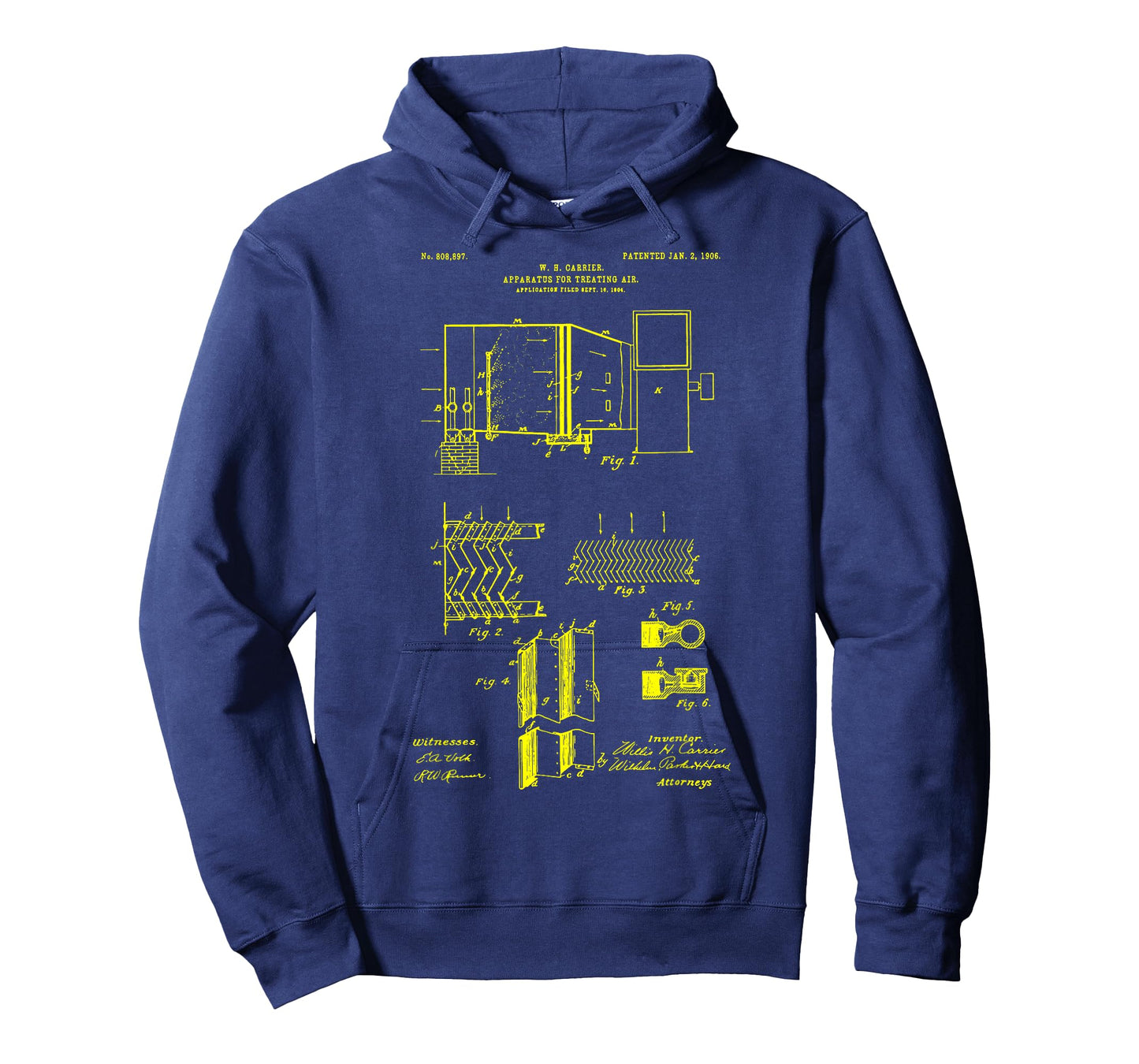 HVAC Technician Funny first Air Condition Patent T-Shirt