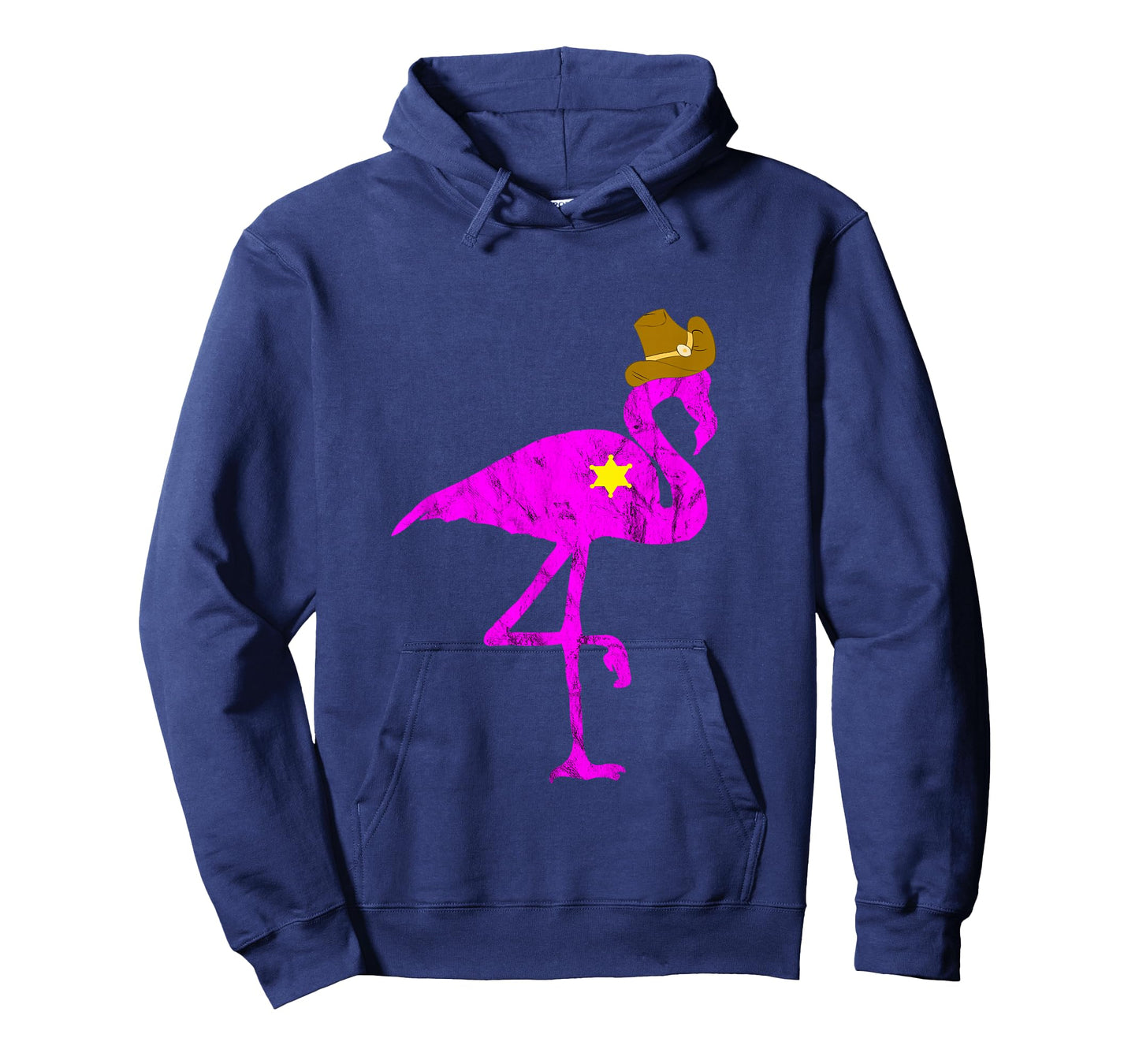 Cowboy Flamingo Exotic Bird Flamazing Sheriff Rancher TShirt T-Shirt