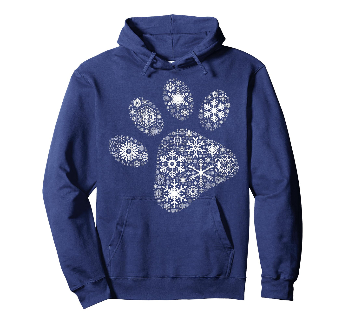 Xmas Costume Cute Animal Gifts Snowflake Puppy Merry Christmas Gifts - Dog Paw Print T-Shirt - Black, Unisex-Adults/Kids, Short Sleeve, Small, Classic Fit, Cotton 60% Polyester 40%