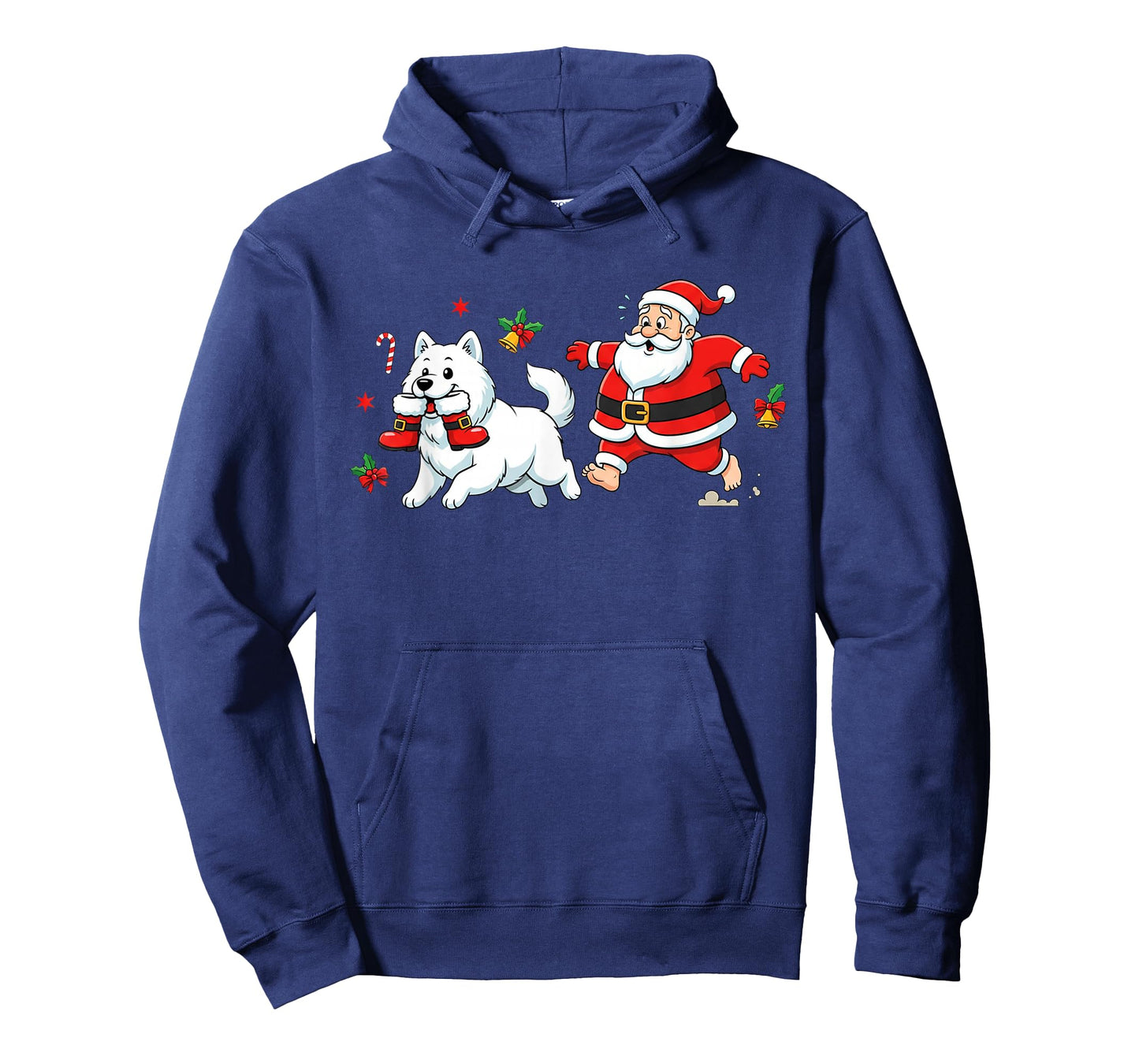 Funny Samoyed Santa Claus Boots Christmas Womens Mens Kids T-Shirt