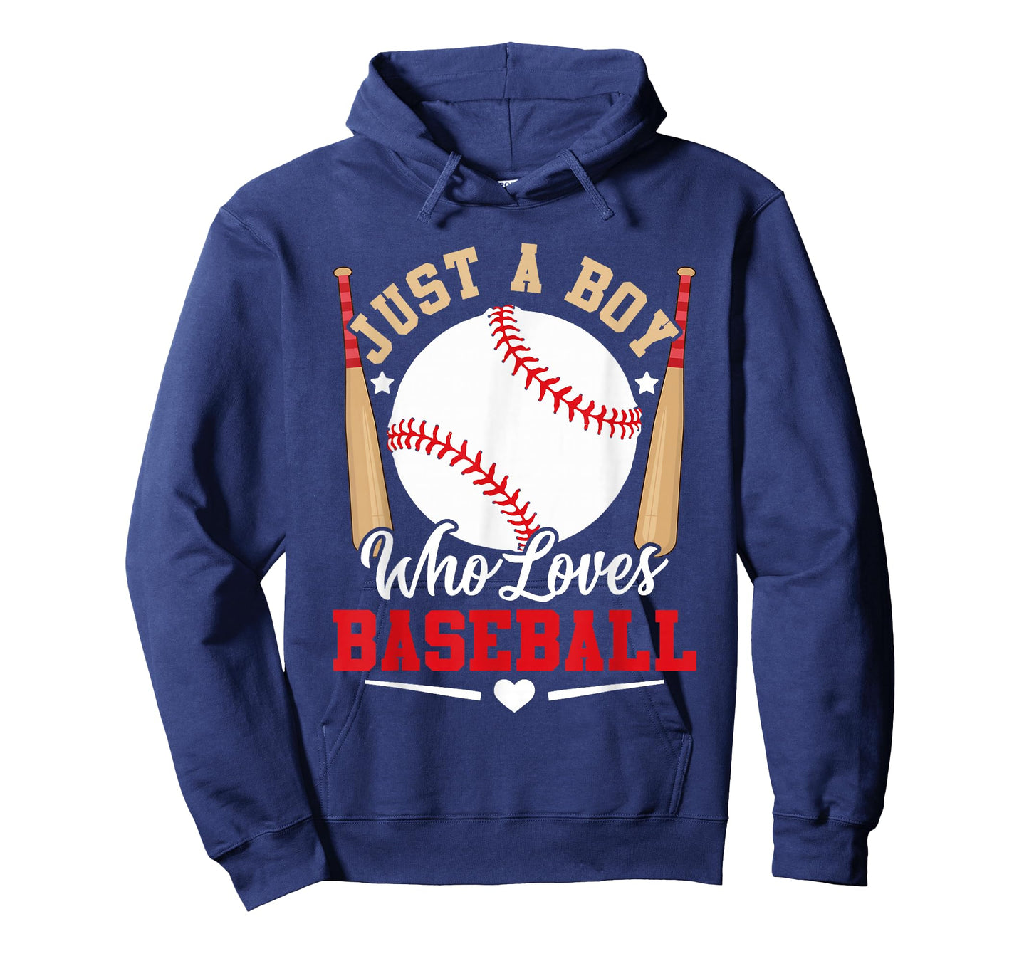 Just a Boy Who Loves Baseball Bat and Ball Design T-Shirt