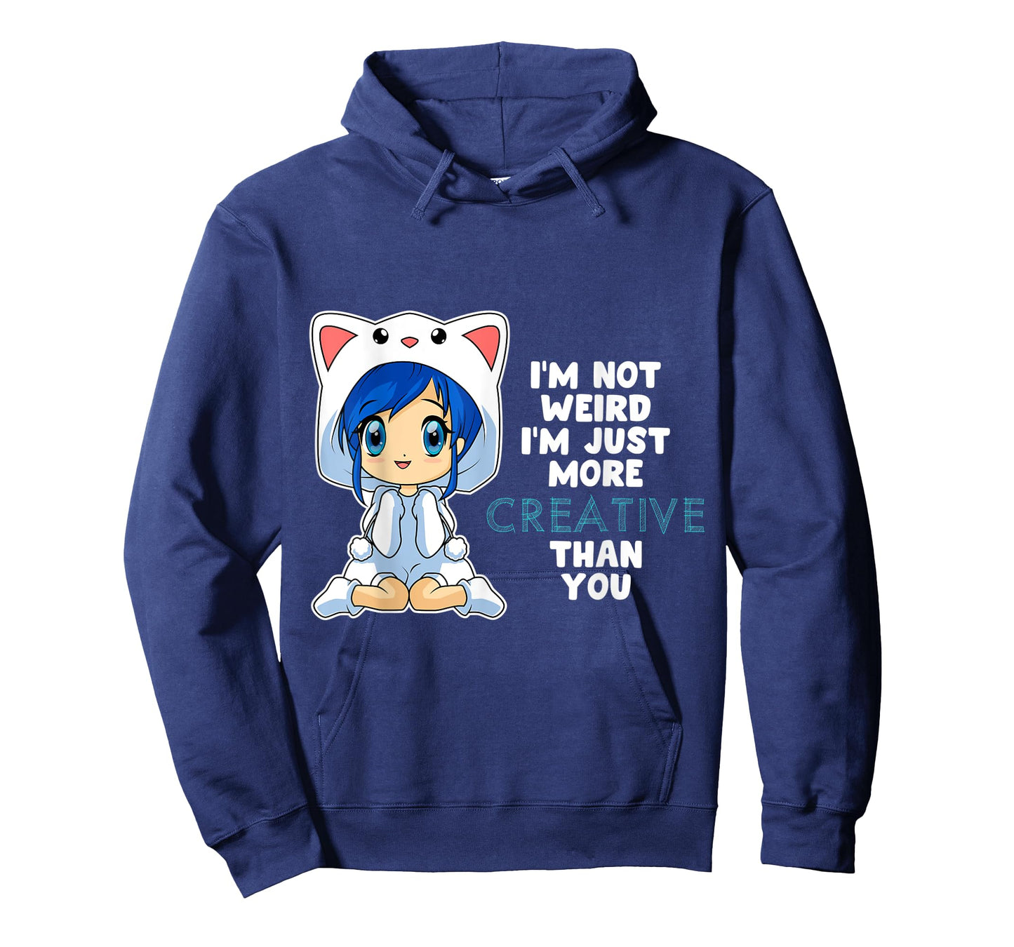 Anime Chibi Girl Not Weird Just Creative Kawaii Otaku T-Shirt