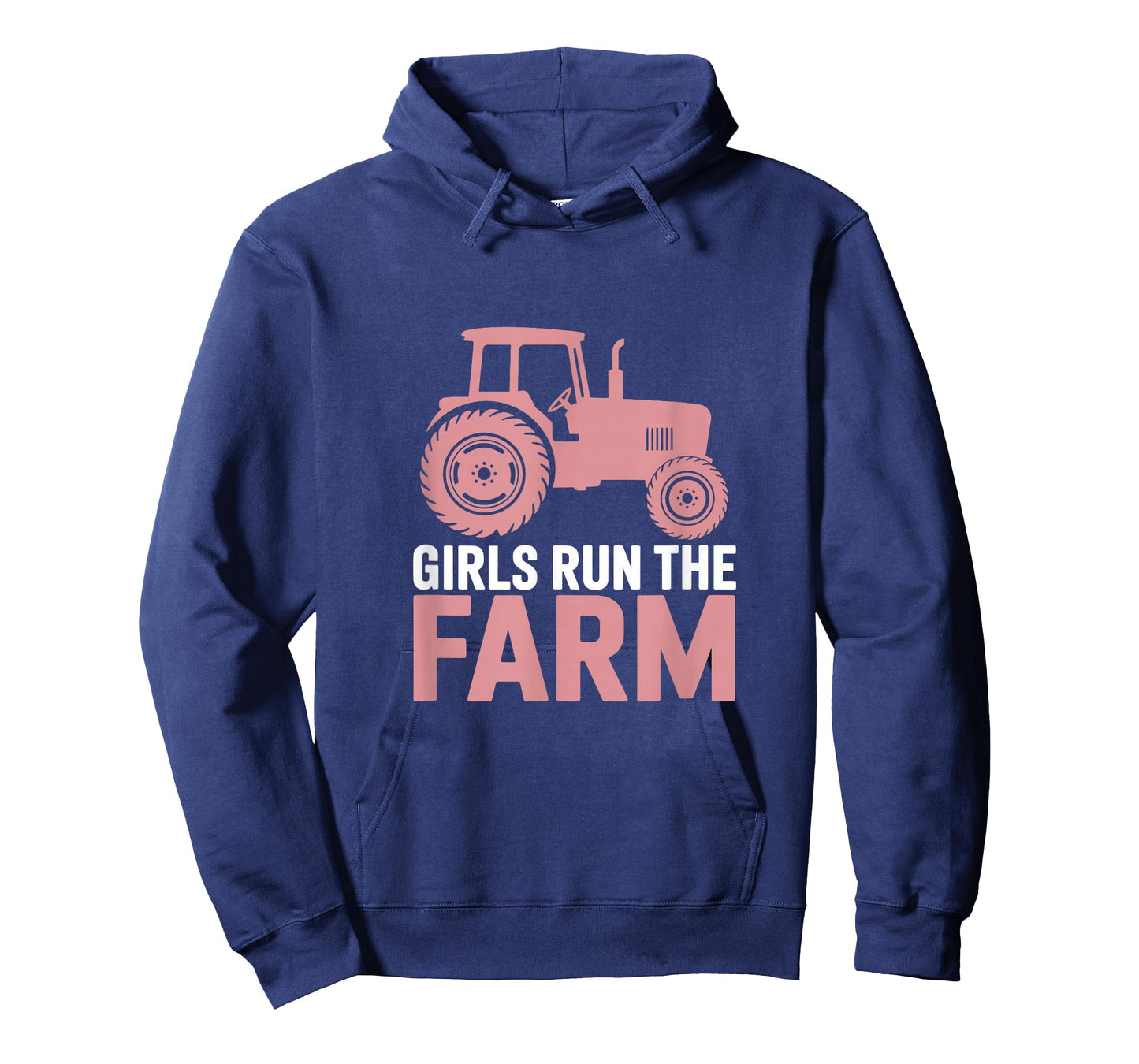 Girls Run The Farm Pink Farm Tractor Girl Women T-Shirt