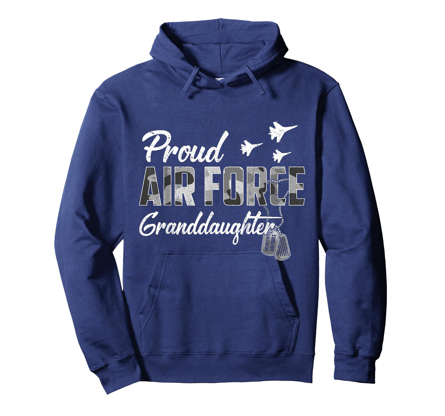 Proud US Air Force Granddaughter Camouflage Family Matching T-Shirt
