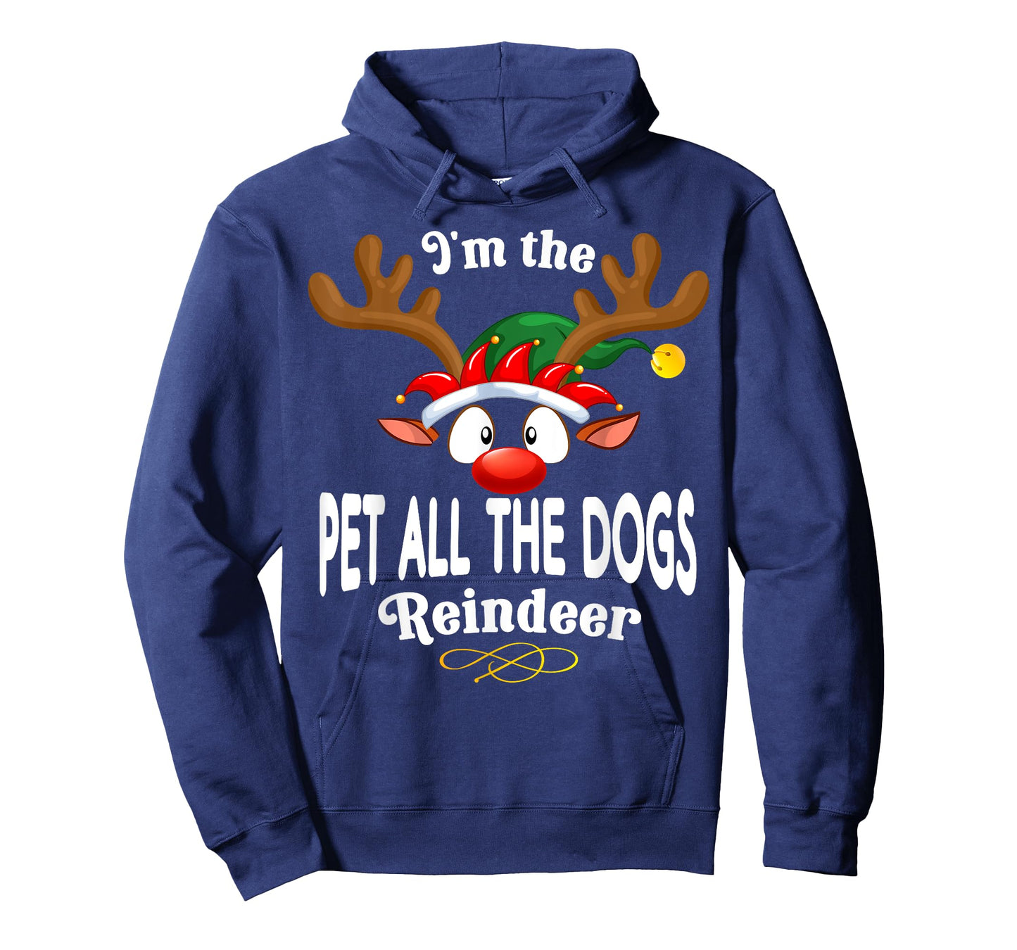 Christmas PJS Pet all the dogs XMas Reindeer Matching T-Shirt