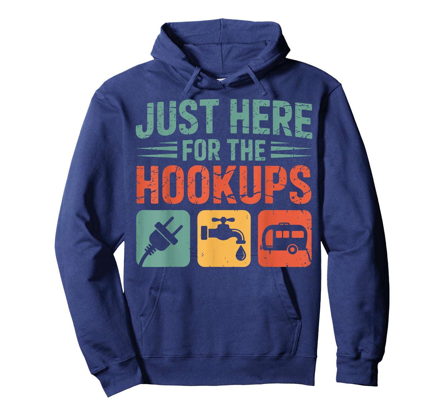 Just Here for the Hookups Funny Camping Rv Camper Motorhome T-Shirt
