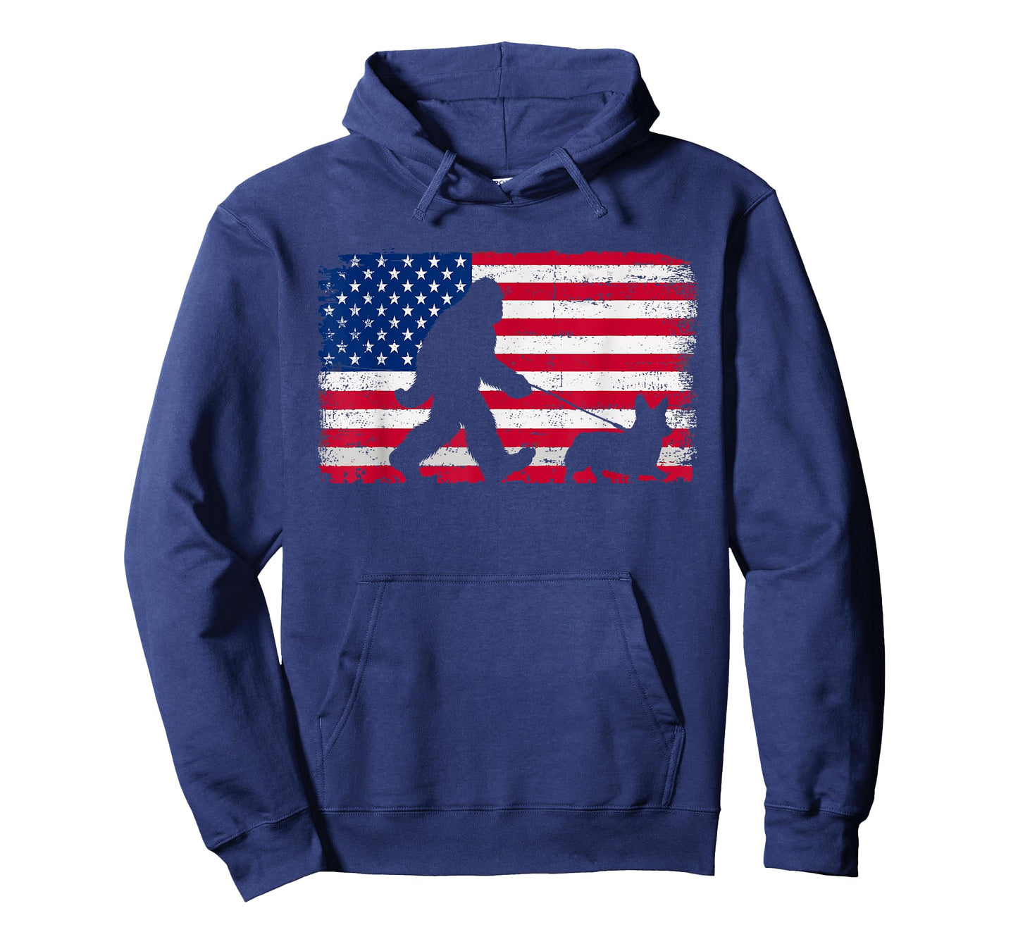 Retro Corgi 4th of July US American Flag Patriotic T-Shirt