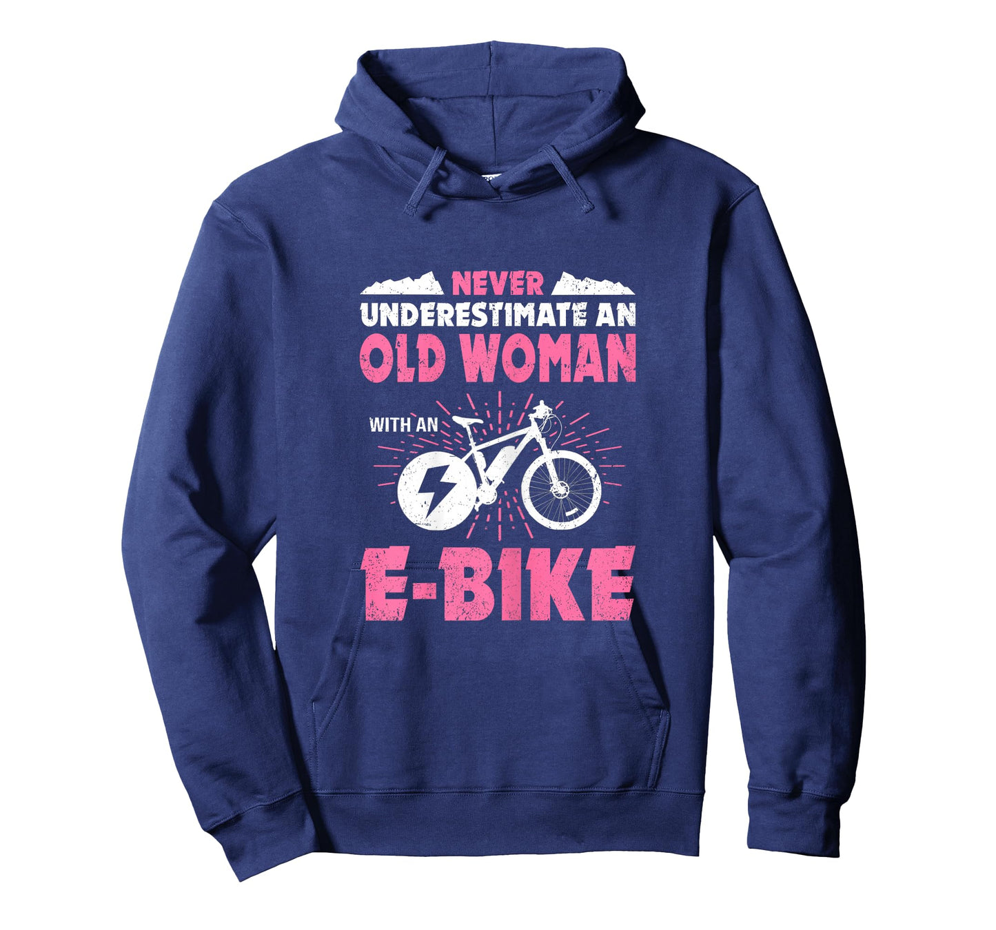 Never Underestimate An Old Woman On An eBike Cyclist Bicycle T-Shirt