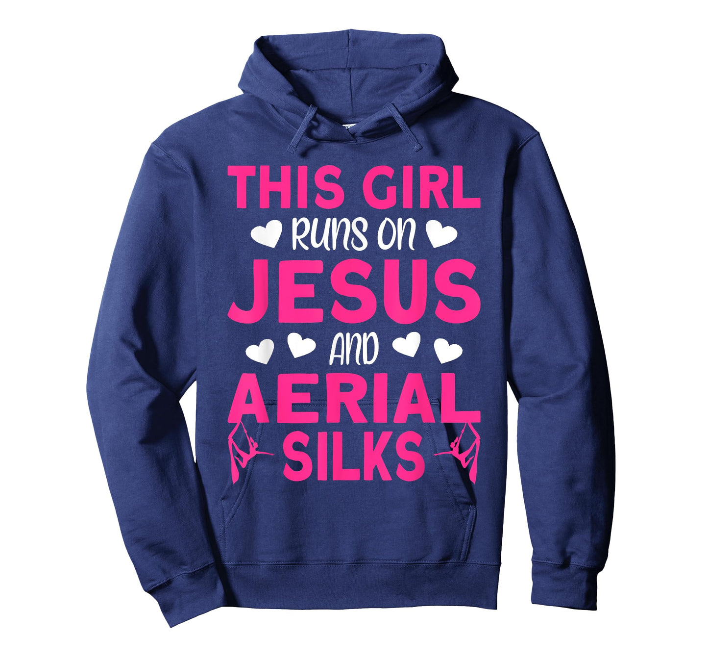 Aerialist This Girl runs on Jesus and Aerial Silks T-Shirt