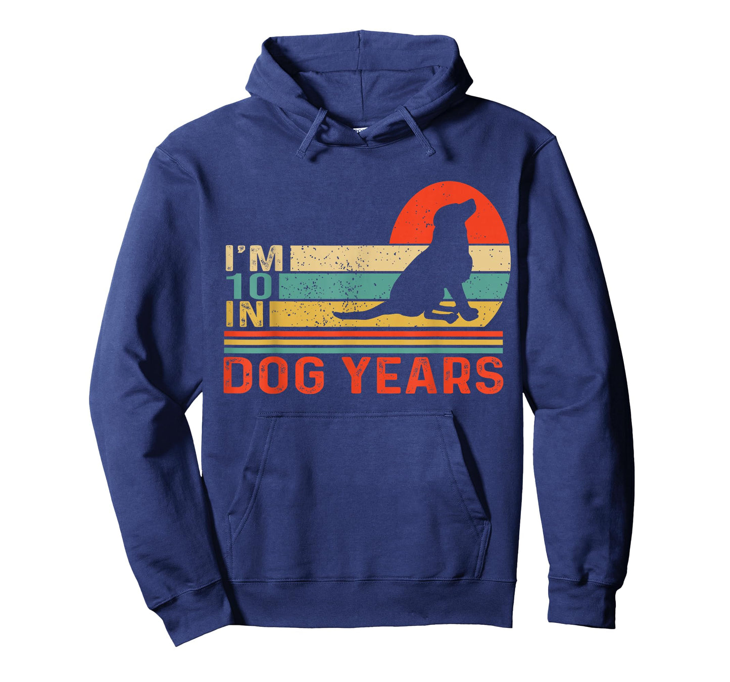 I'm 10 In Dog Years Vintage 70th Birthday Funny 70 Years Old T-Shirt