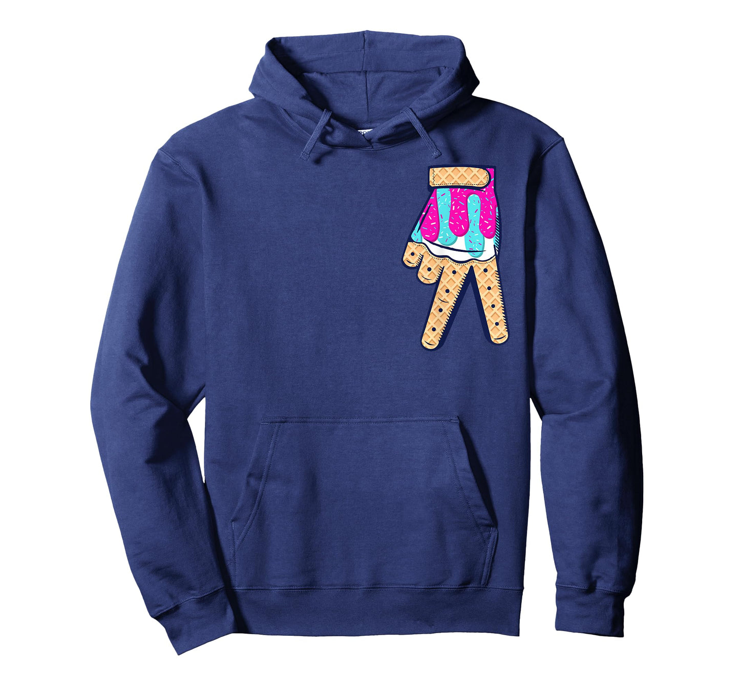 Baseball Ice Cream Drip Boys Home Plate Glove Respect Drip T-Shirt