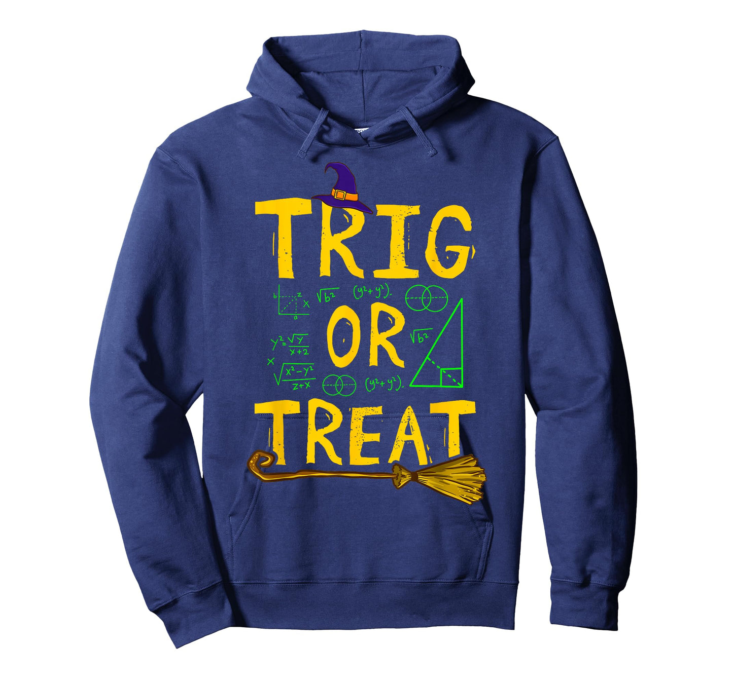 Halloween Math Teacher Trig Or Treat Student School College T-Shirt