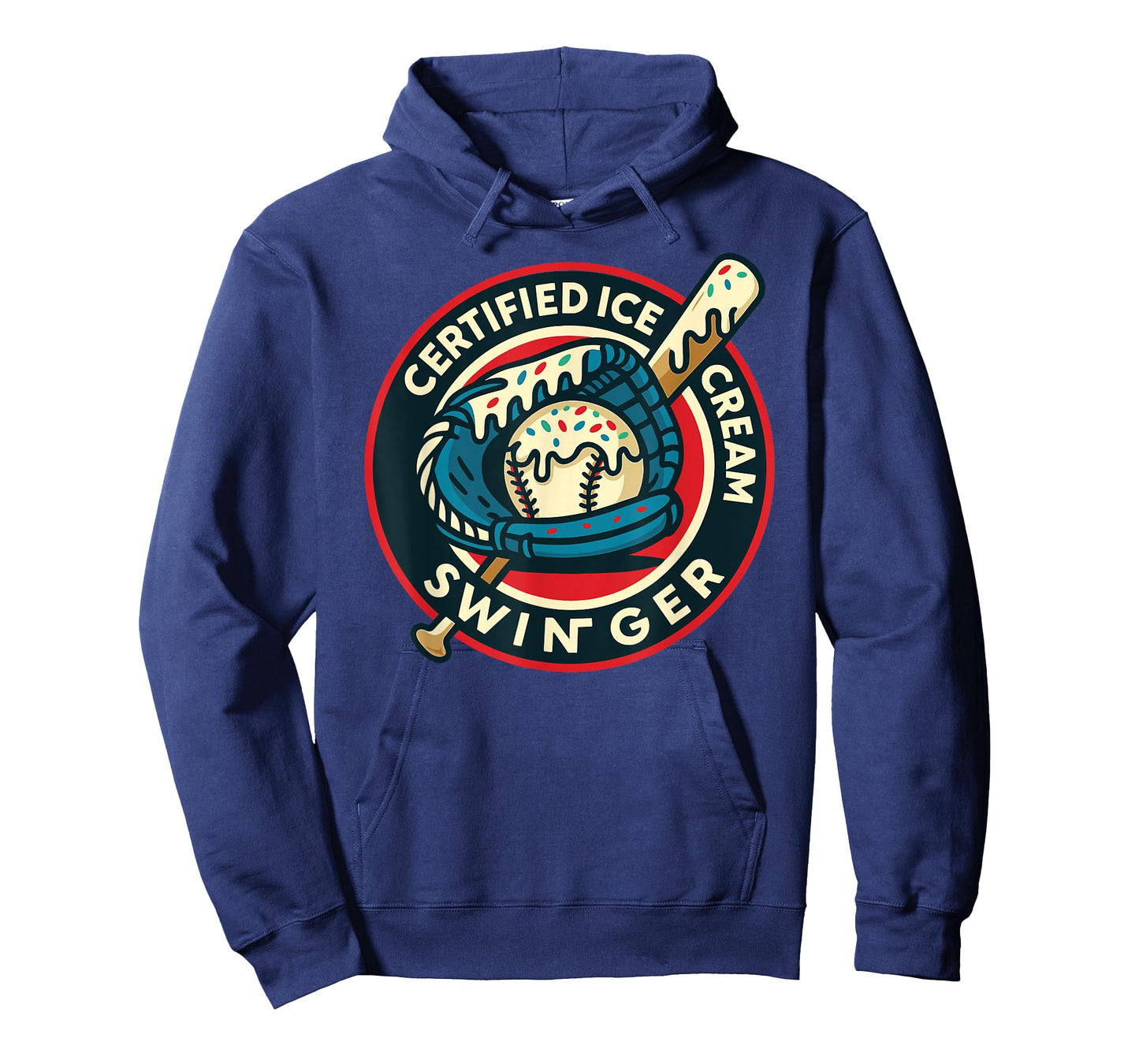 Certified Ice Cream Swinger Baseball Drip Boys Home Plate T-Shirt