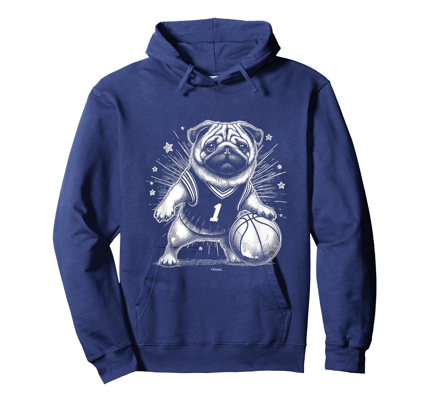 FUNNY DOG PUG PUPPY NUMBER ONE BASKETBALL STAR Men Women Kids T-Shirt