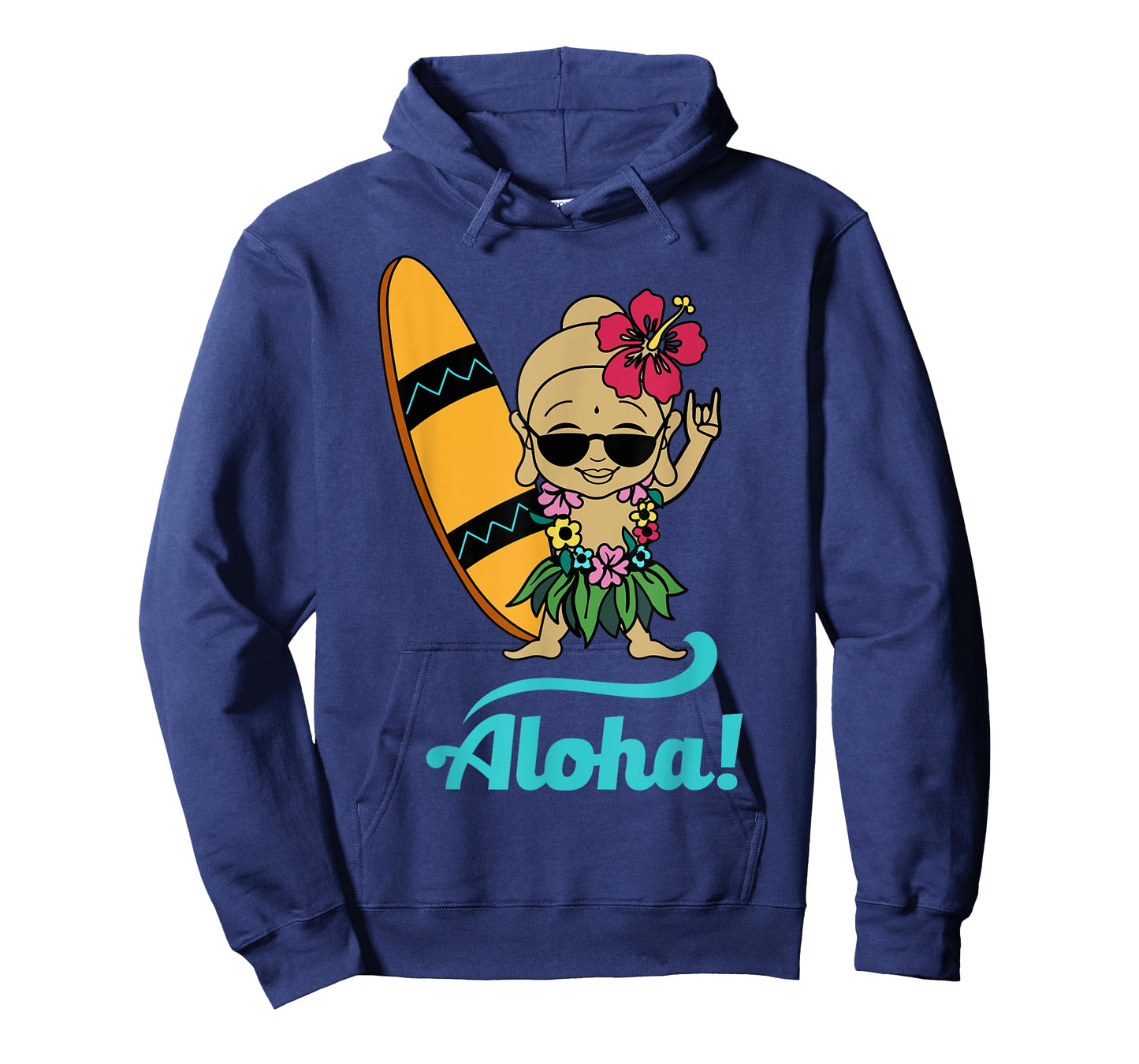 Hawaiian Surfing Buddha Aloha Hawaii Beach Yoga T-shirt T-Shirt