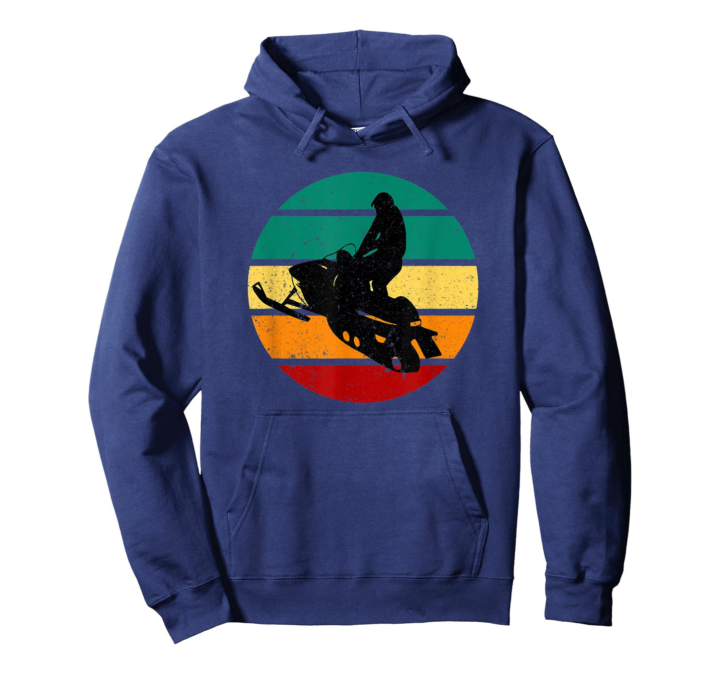 Snowmobile Vintage Motor Sled & Sunset Winter Sports Alpine T-Shirt