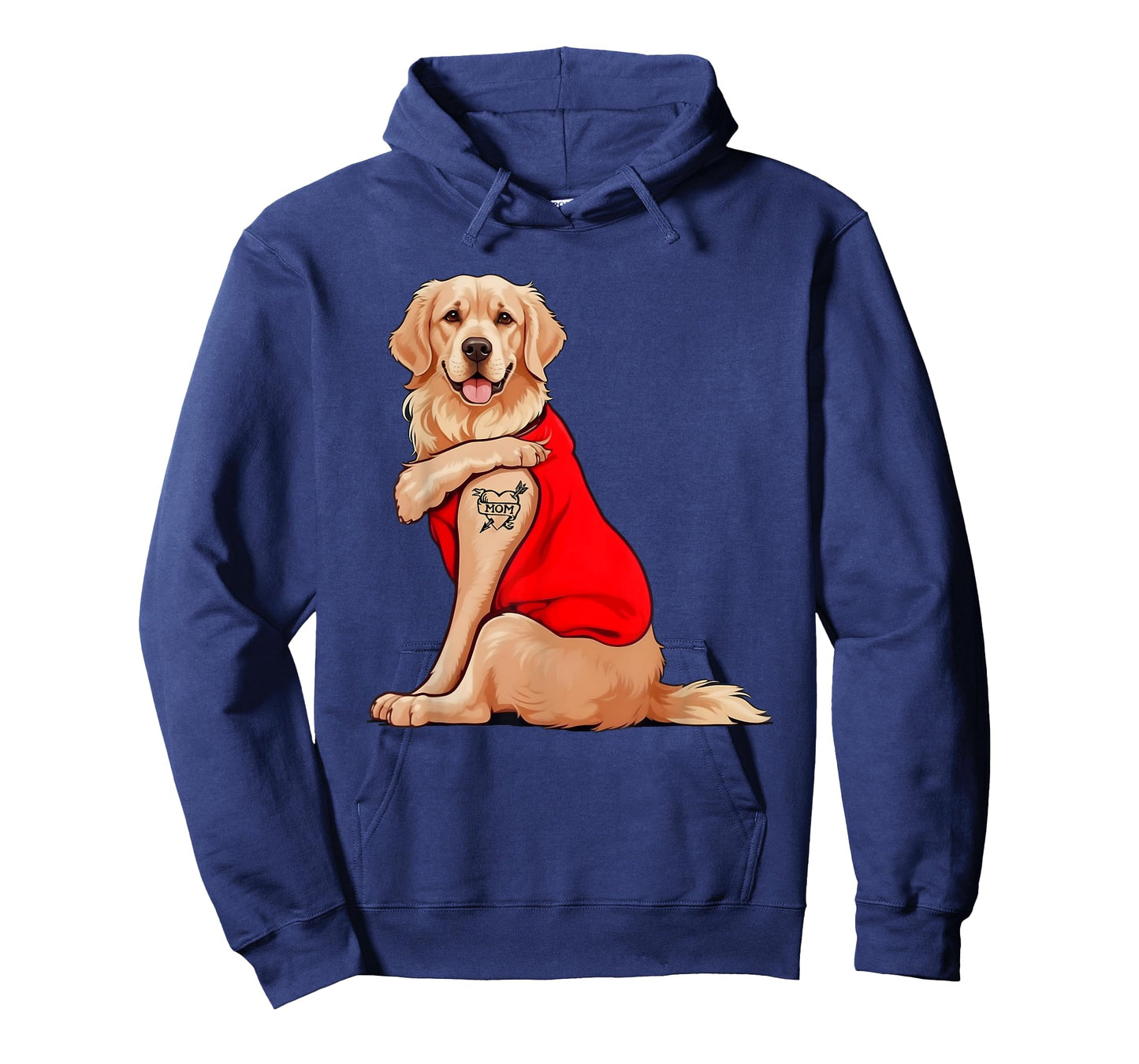 Funny Golden-Retriever Dog I Love Mom Men Women T-Shirt