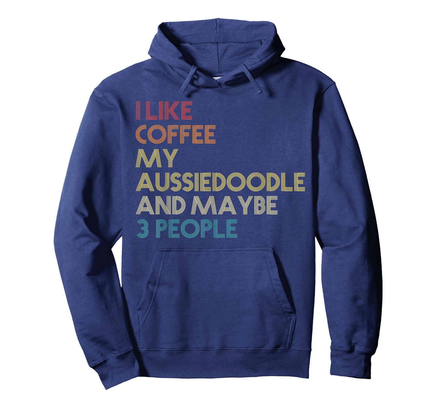 Aussiedoodle Dog Owner Coffee Lovers Quote Vintage Retro T-Shirt