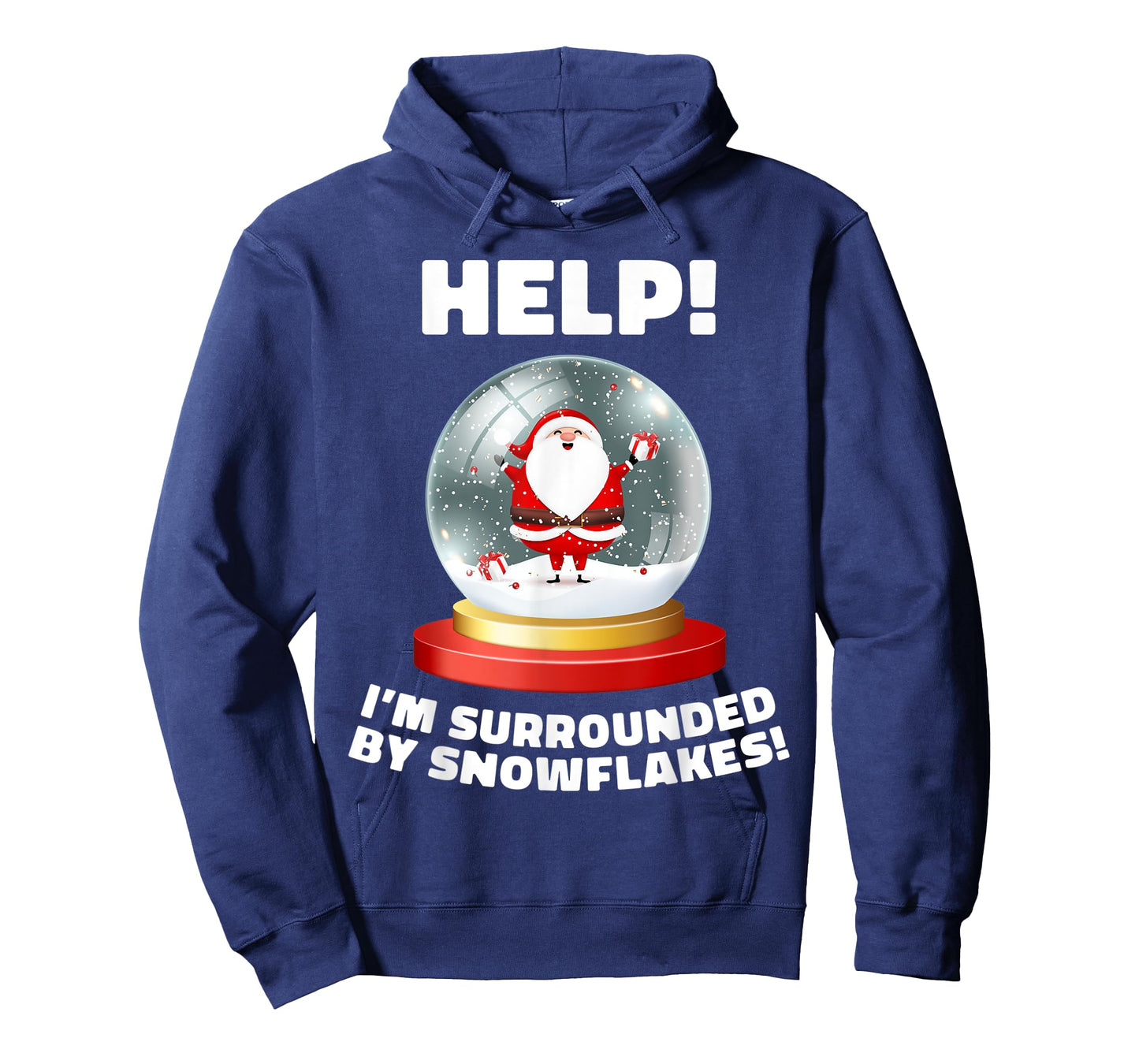Funny I'm Surrounded by Snowflakes Christmas Globe Snow T-Shirt