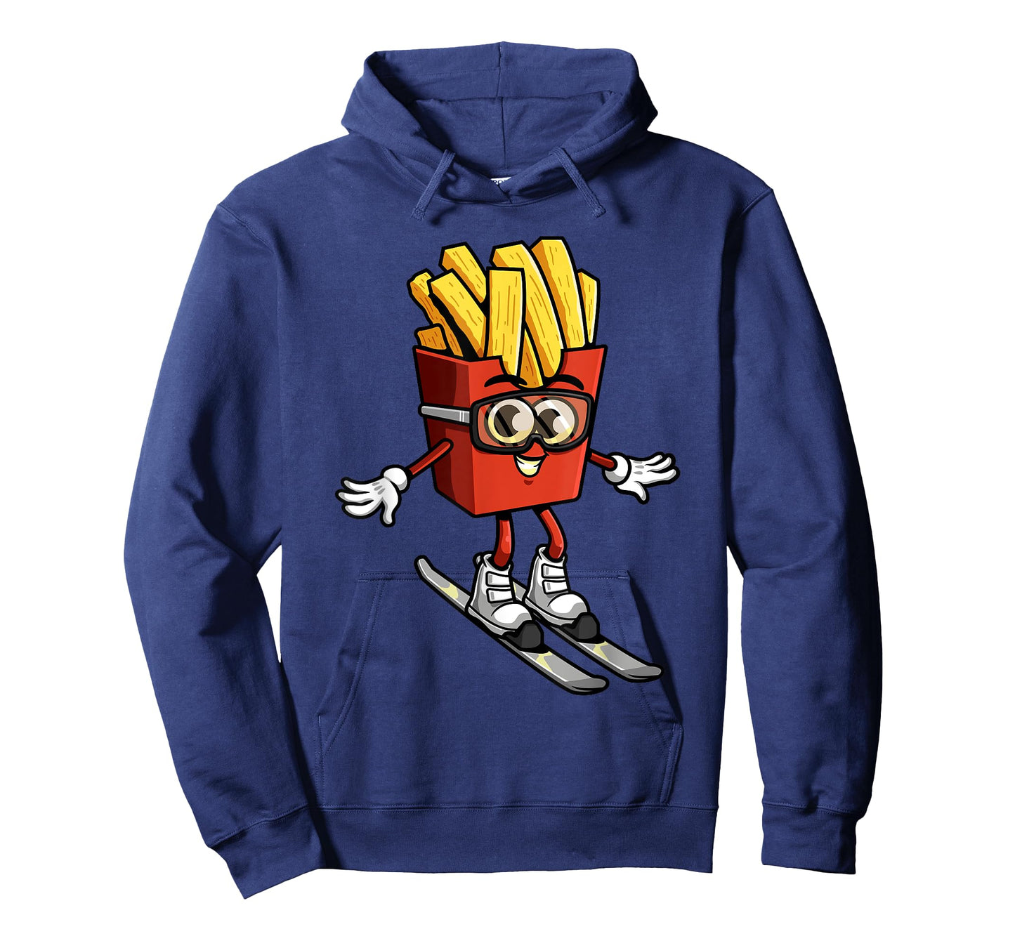 Funny French Fry Ski Potato Fries Skiing Instructor Outfit T-Shirt