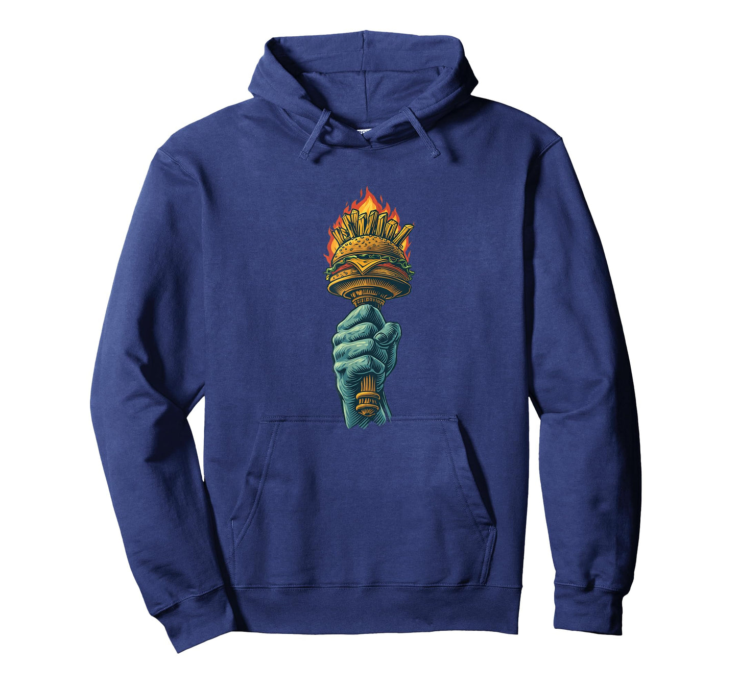 Awesome Fast Food Trophy with Flames Costume T-Shirt