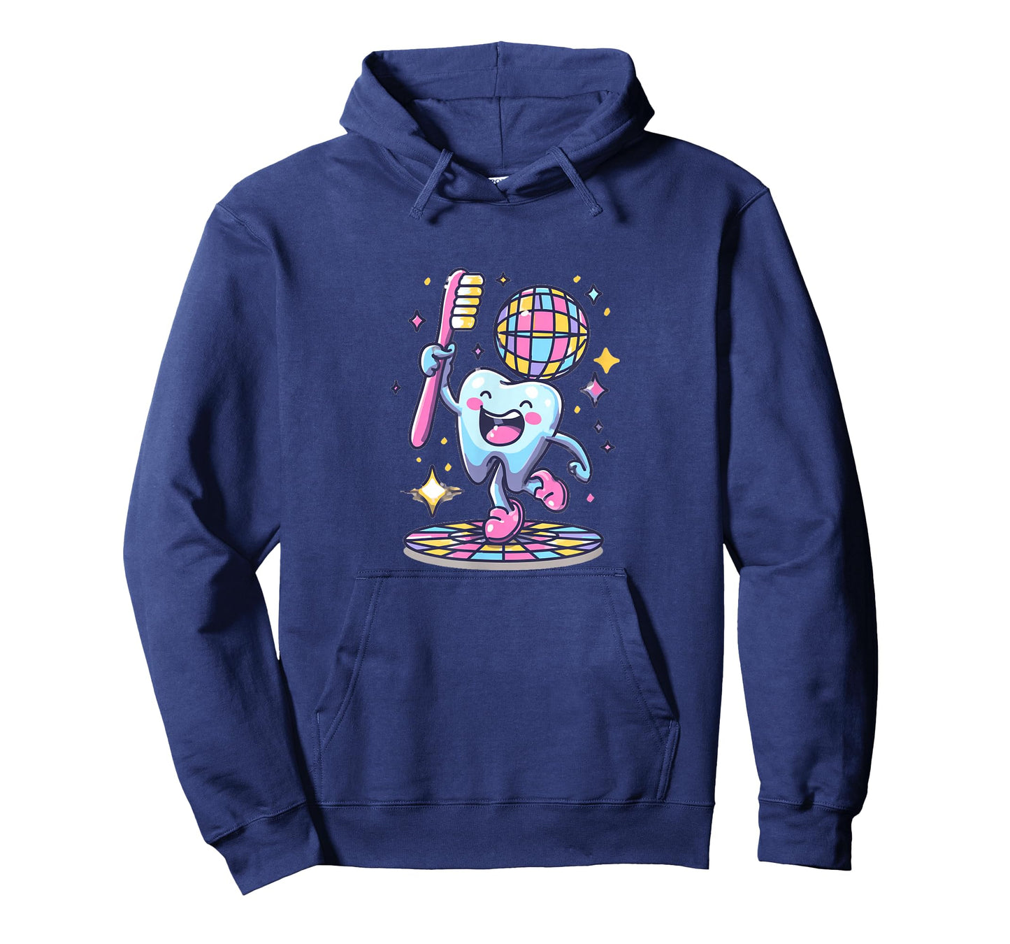Pretty Tooth in Disco with Toothbrush for Adults and Kids T-Shirt
