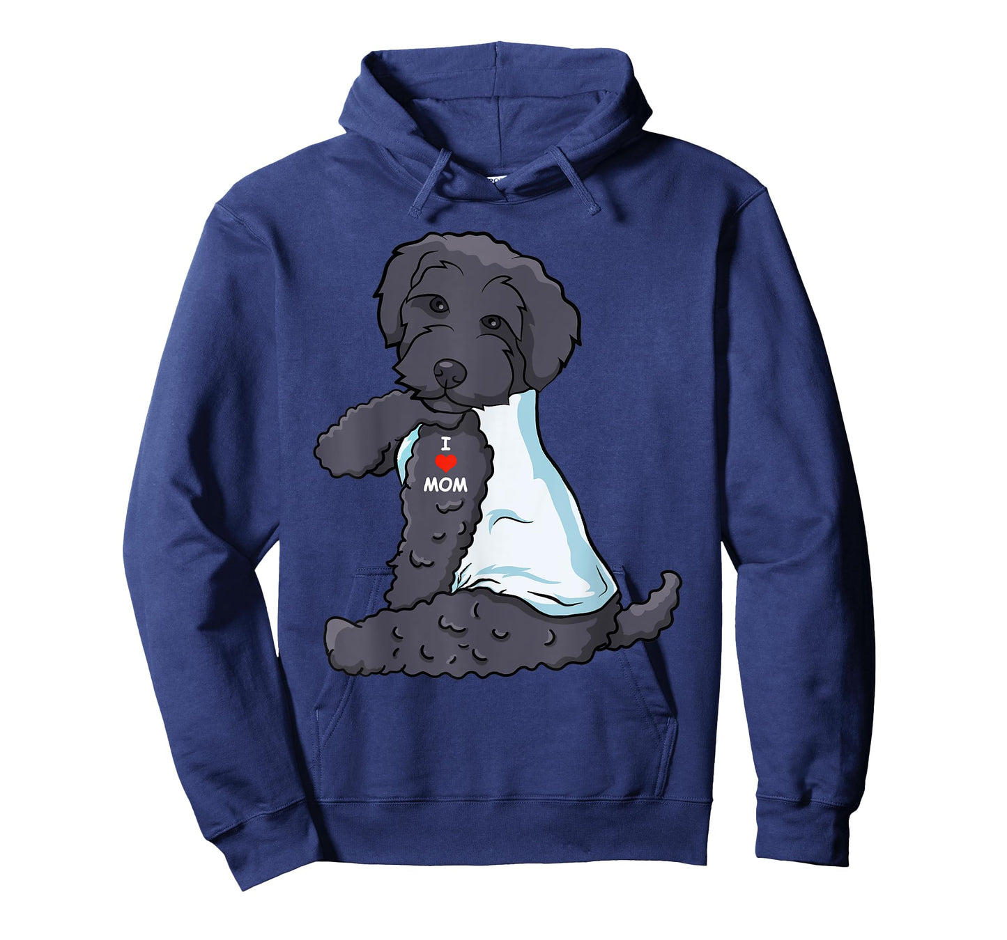 I Love Mom Tattoo Schnoodle Mom Dog Lover Women T-Shirt