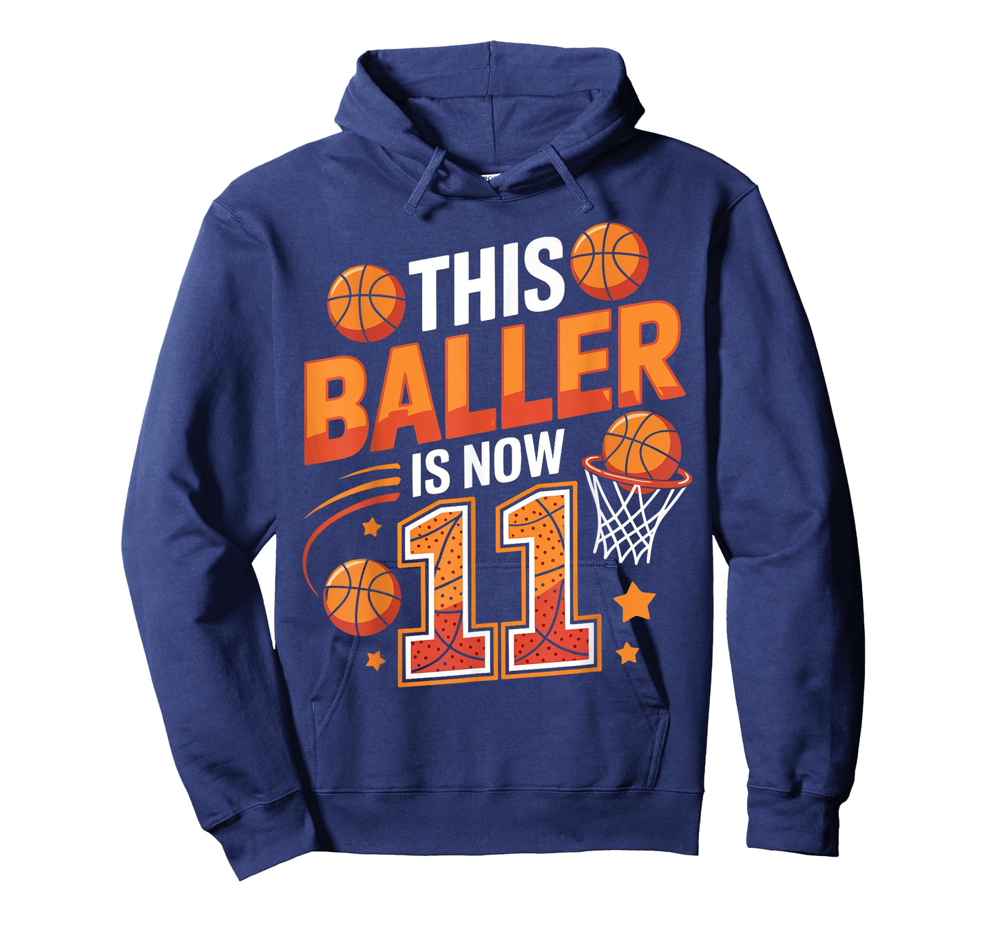 This Baller is Now 11 Funny 11th Birthday Basketball Lovers T-Shirt