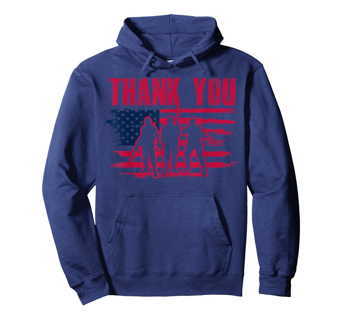 Thanks to Veterans Patriotic Thank you Vets American flag T-Shirt