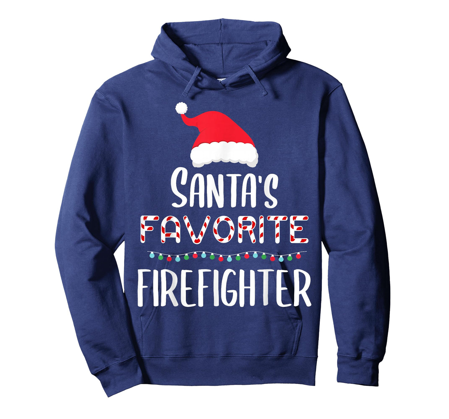 Santas Favorite Firefighter Pajamas Xmas Firefighter Costume T-Shirt