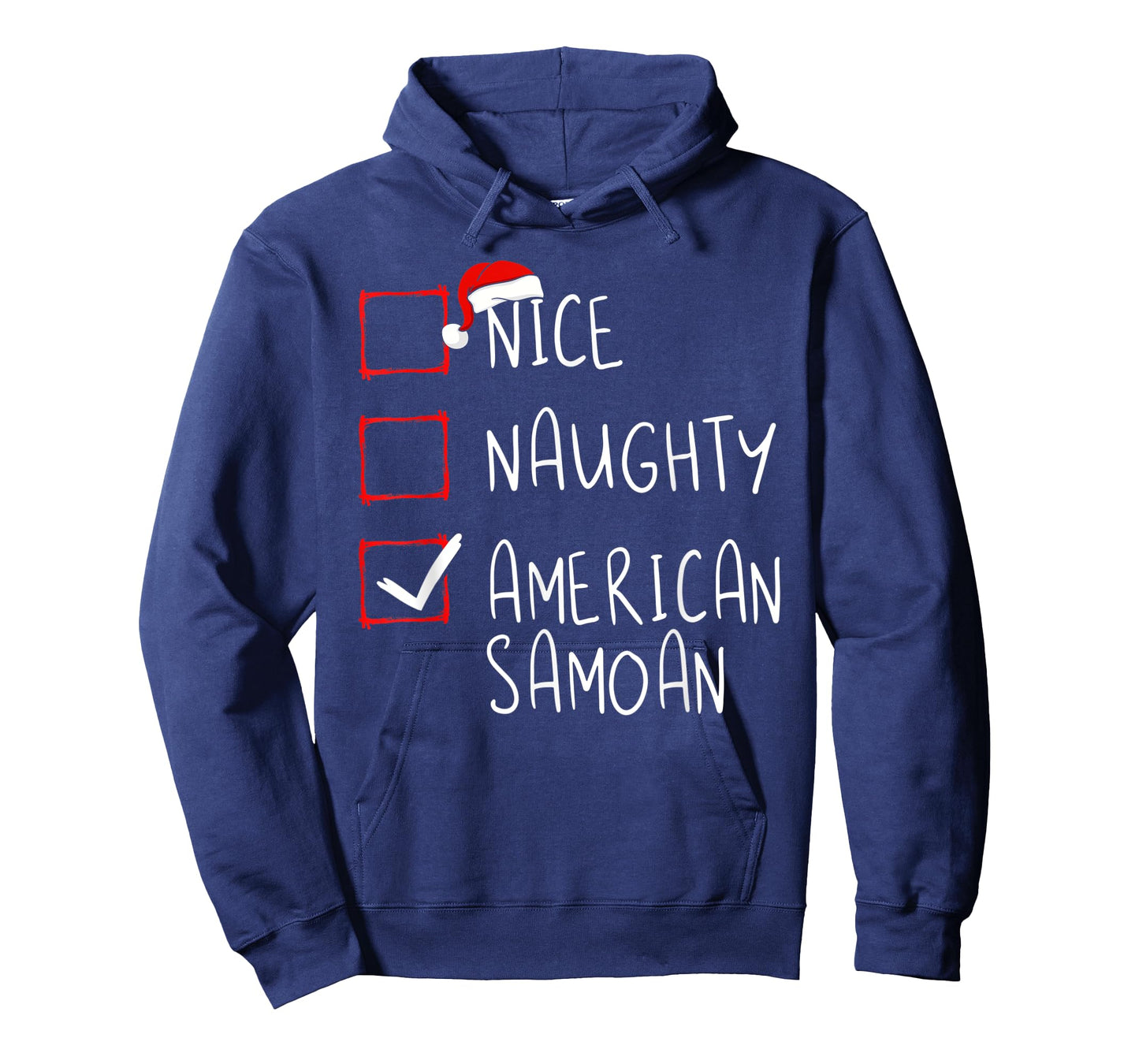 Nice Naughty American Samoan Christmas American Samoa T-Shirt
