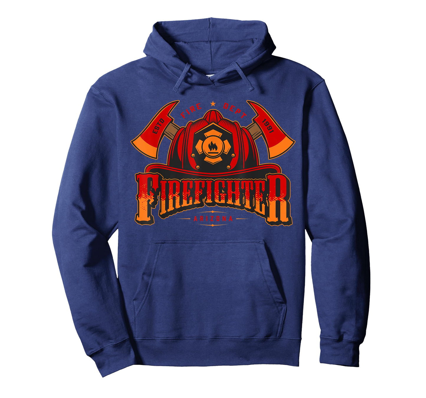 Vintage Firefighter Badge, Fire Dept., Arizona Estd. 1991, T-Shirt