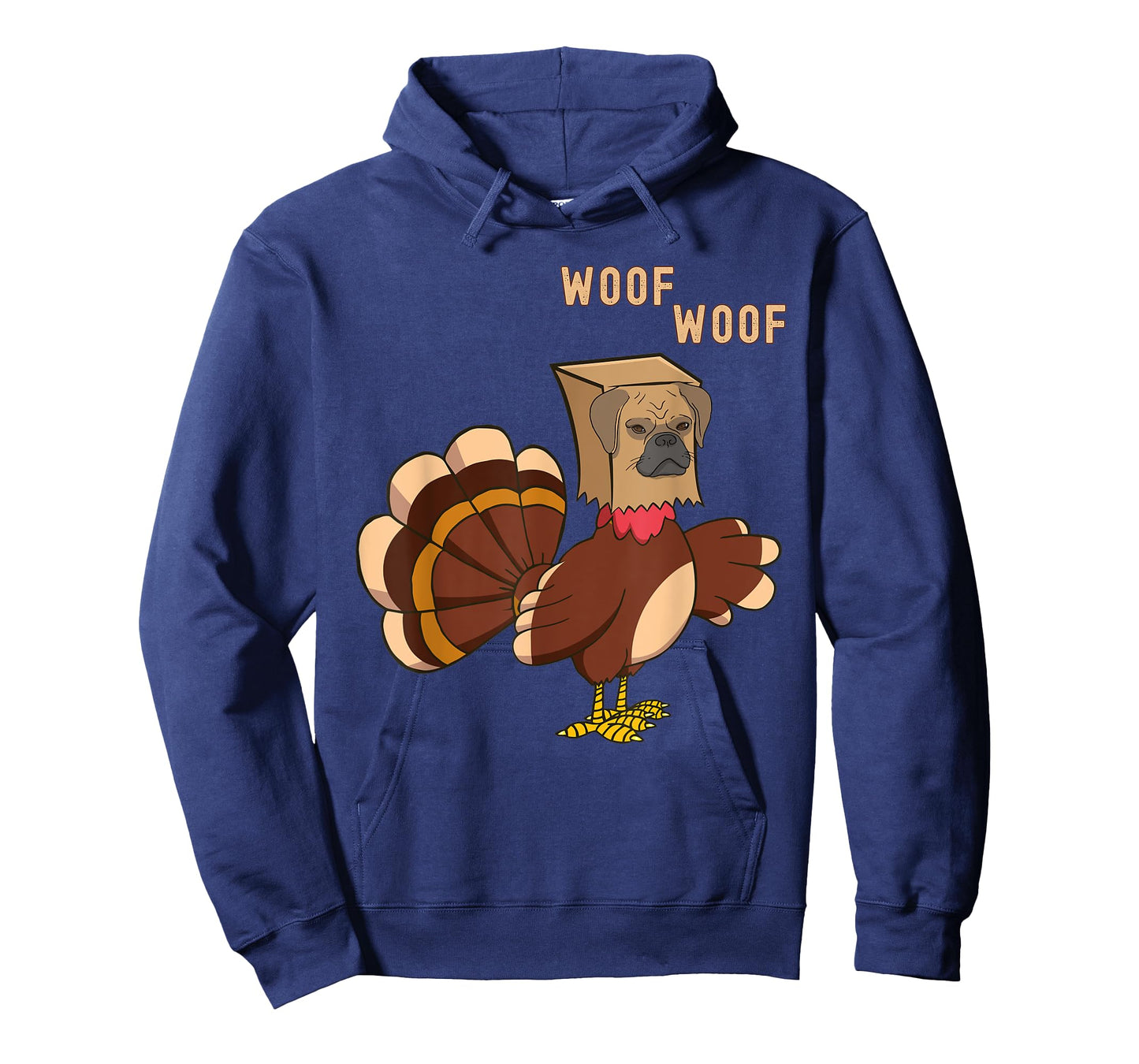 Thanksgiving Dog Funny Fake Puppy Woof Thanksgiving Turkey T-Shirt