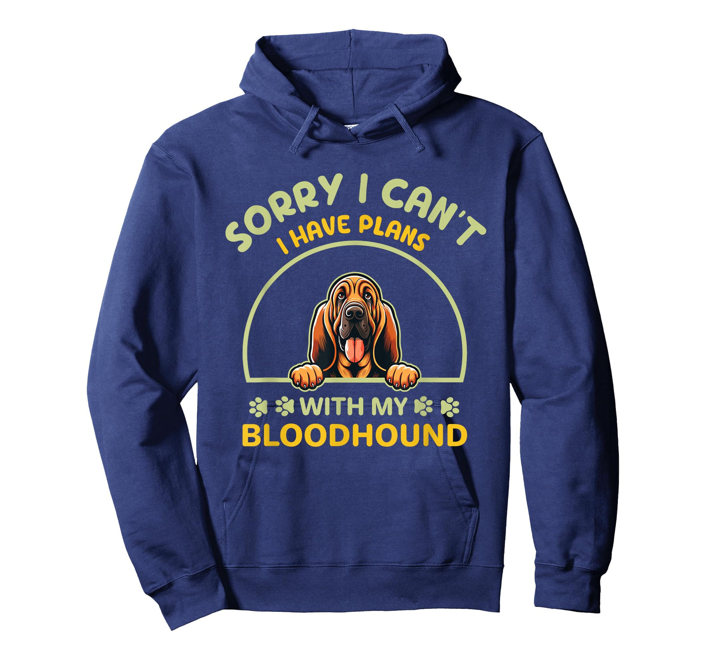 Dog Cartoon Sorry, I Can’t. Have Plans with My Bloodhound T-Shirt