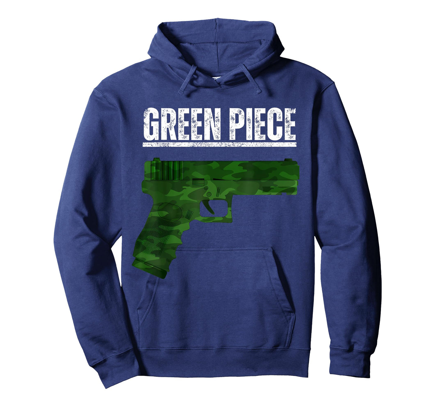 Green Piece Tactical Gun Camo Pistol Design Cool Funny Range T-Shirt