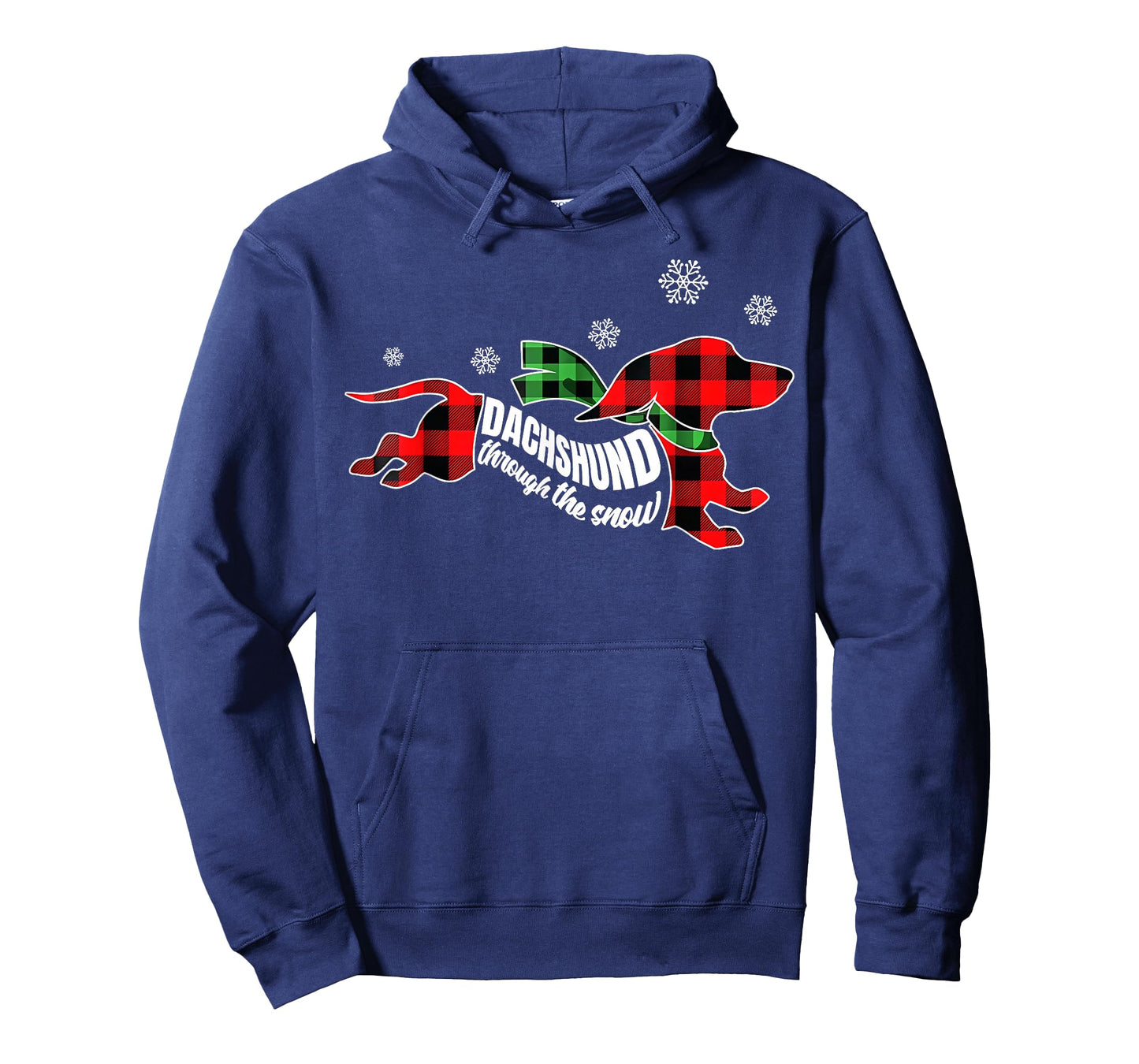 Dachshund Through The Snow Doxie Dog Christmas Holiday Pun T-Shirt