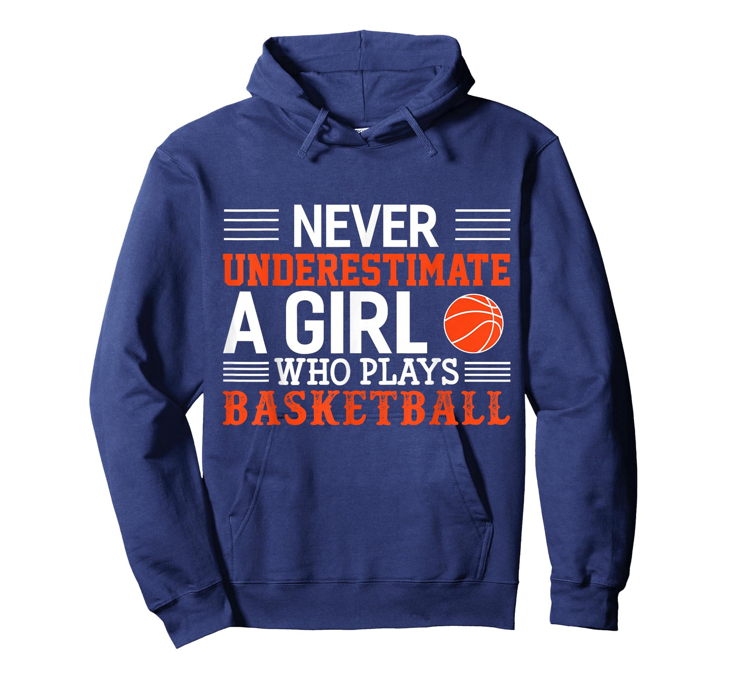 Basketball Never Underestimate A Girl Who Plays Basketball T-Shirt