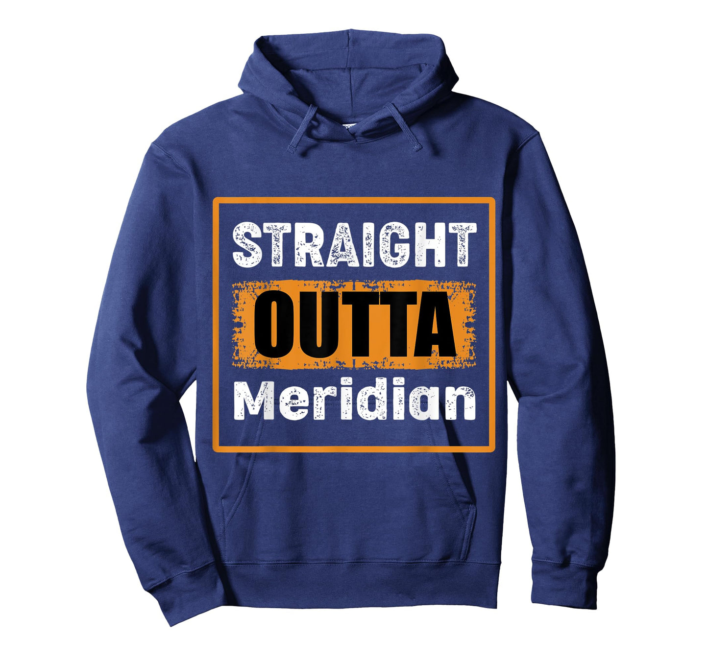 Straight Outta Meridian Mississippi USA Retro Humor Vintage T-Shirt