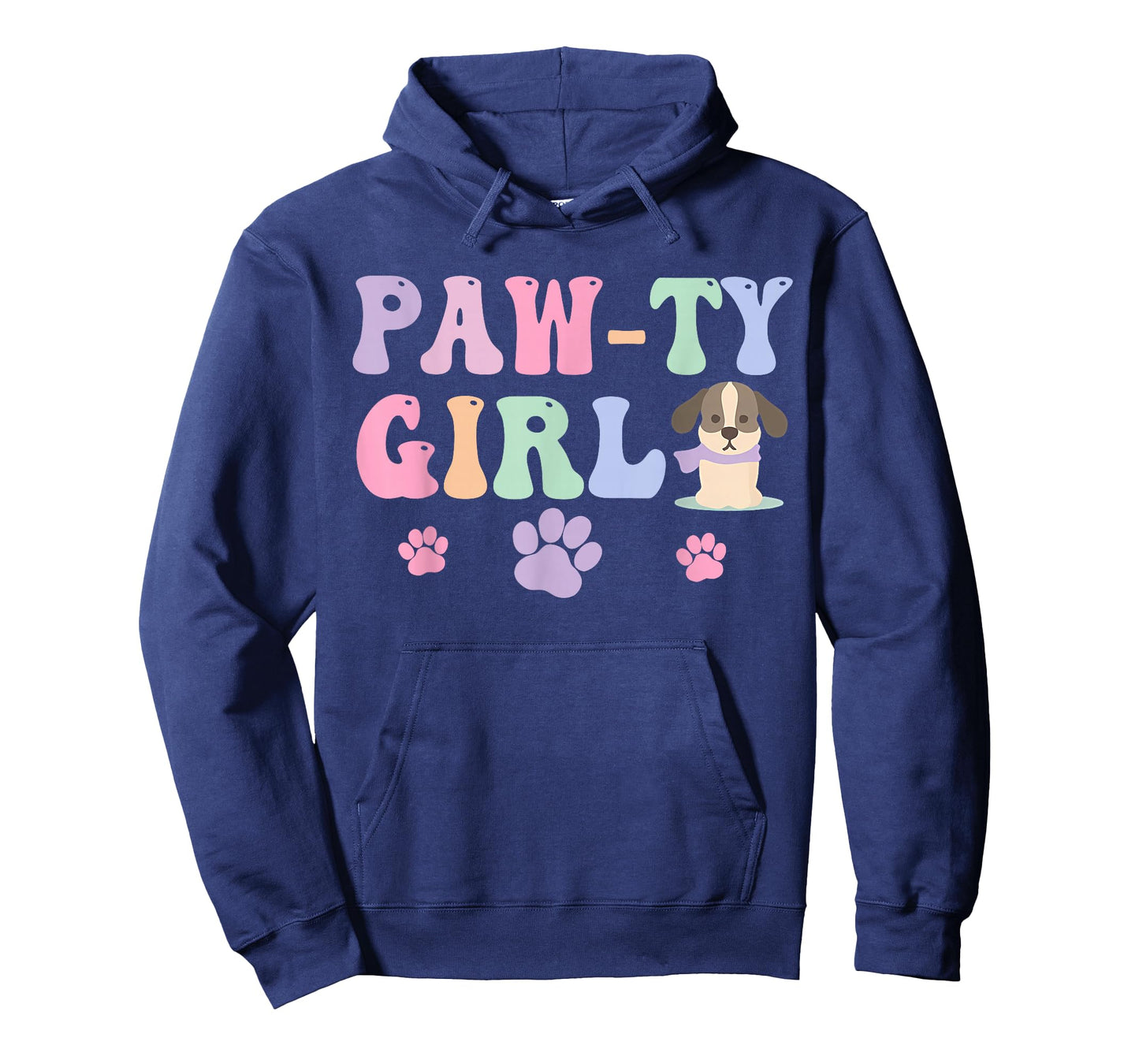 Let's Pawty Girl Birthday Puppy Dog Party Girl Kids Birthday T-Shirt