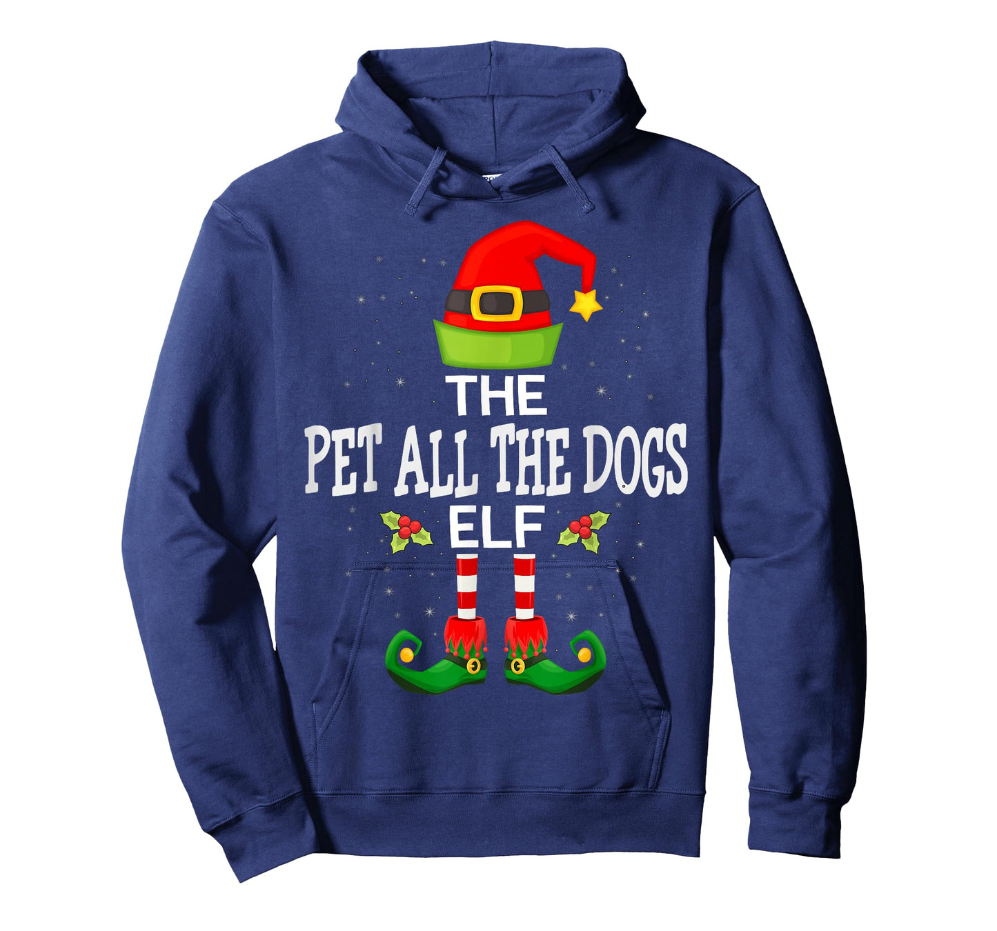 The Pet All The Dogs Elf Christmas Family Matching Pajama T-Shirt