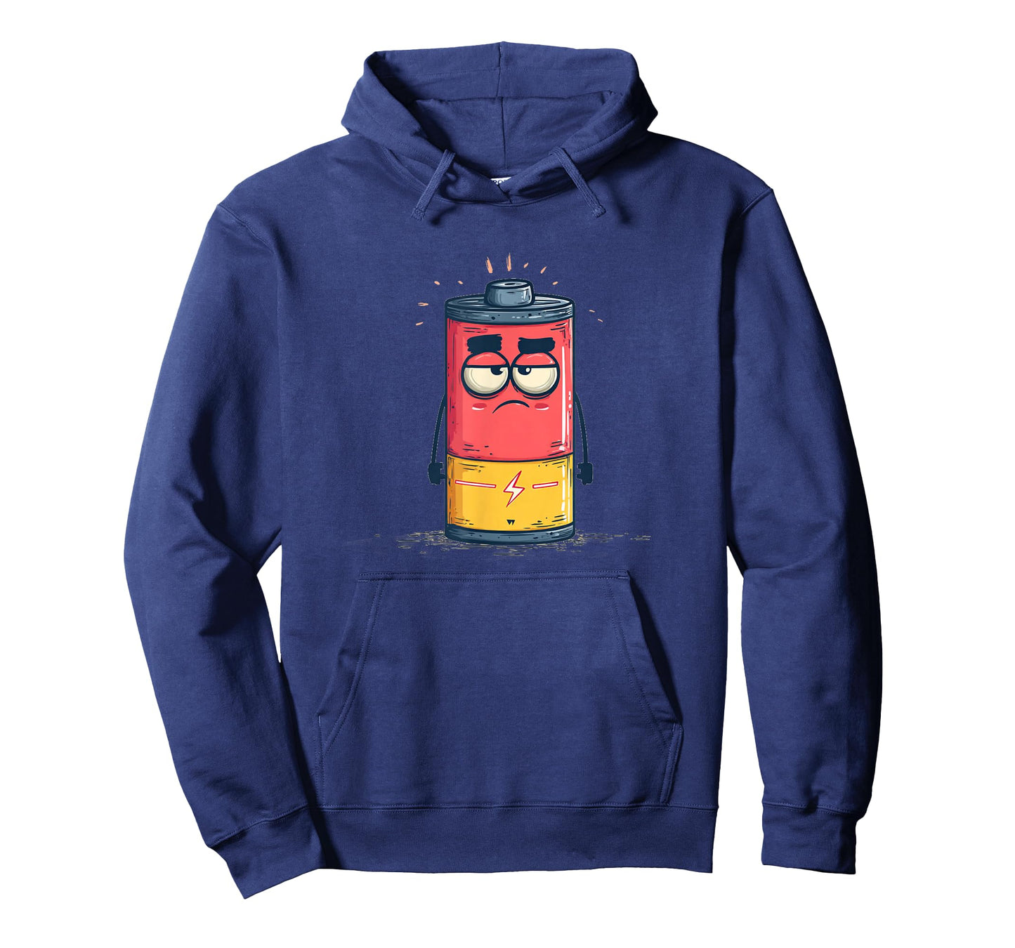Grumpy Weak Battery Face for Energy Adults and Kids T-Shirt