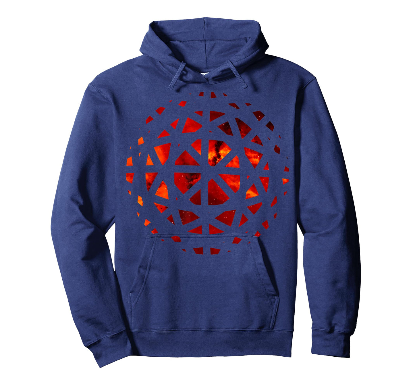 Fire Inside Passion Power Mandala Geometry Red Orange Flames T-Shirt