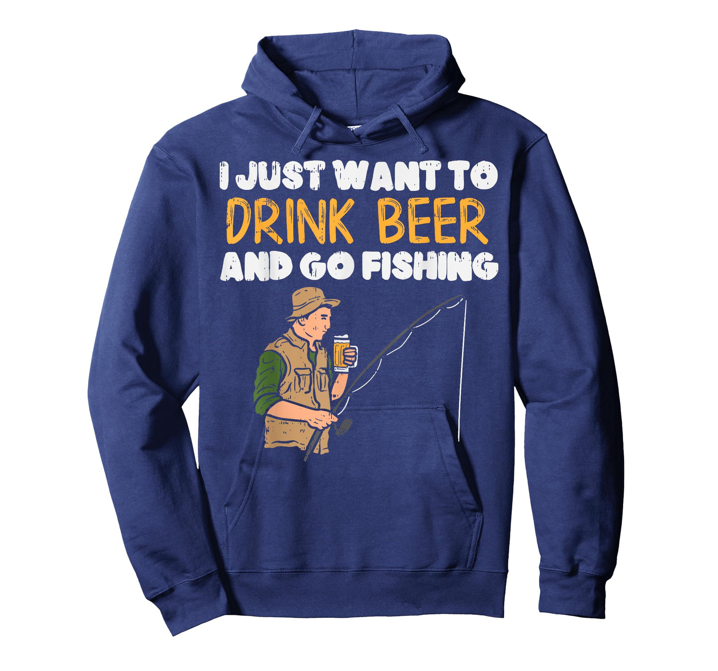Drink Beer Go Fishing Funny Drinking Fisherman Angler Gift T-Shirt