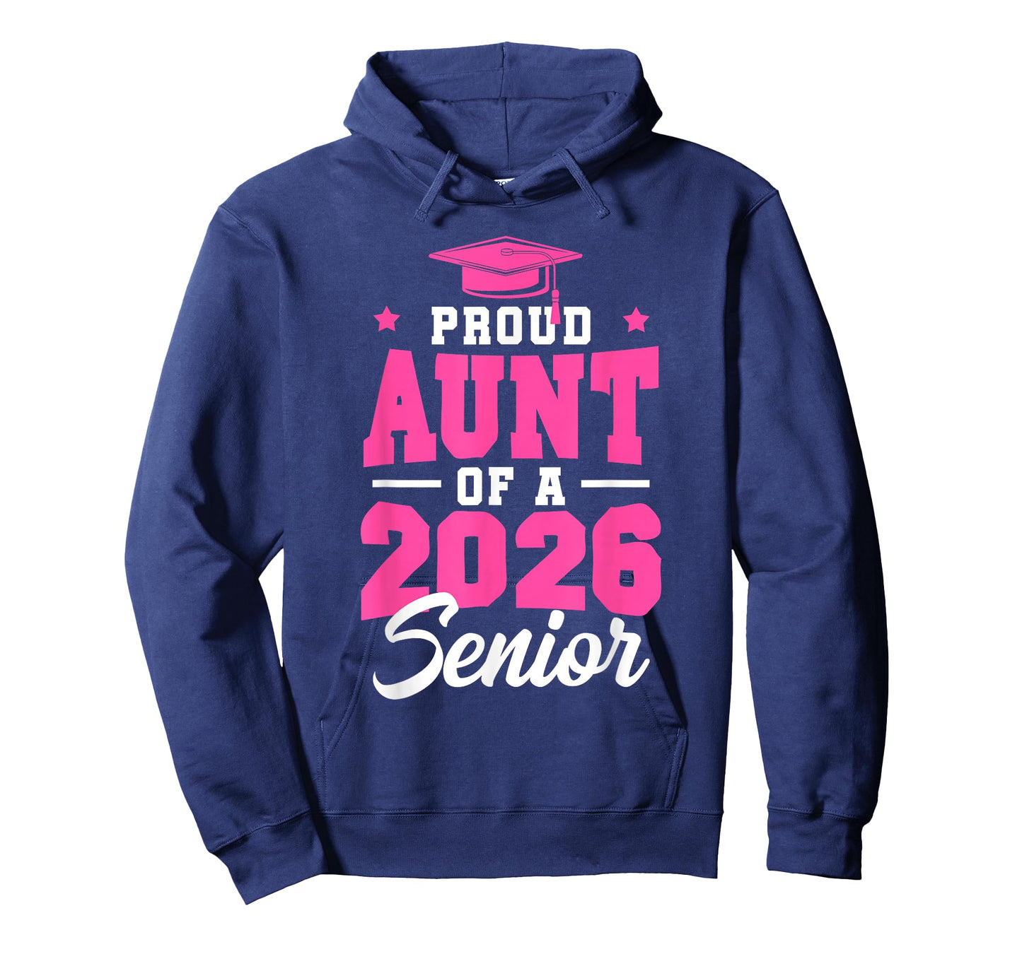 Proud Aunt Of A Senior Class Of 2026 Senior Aunt 2026 Pink T-Shirt