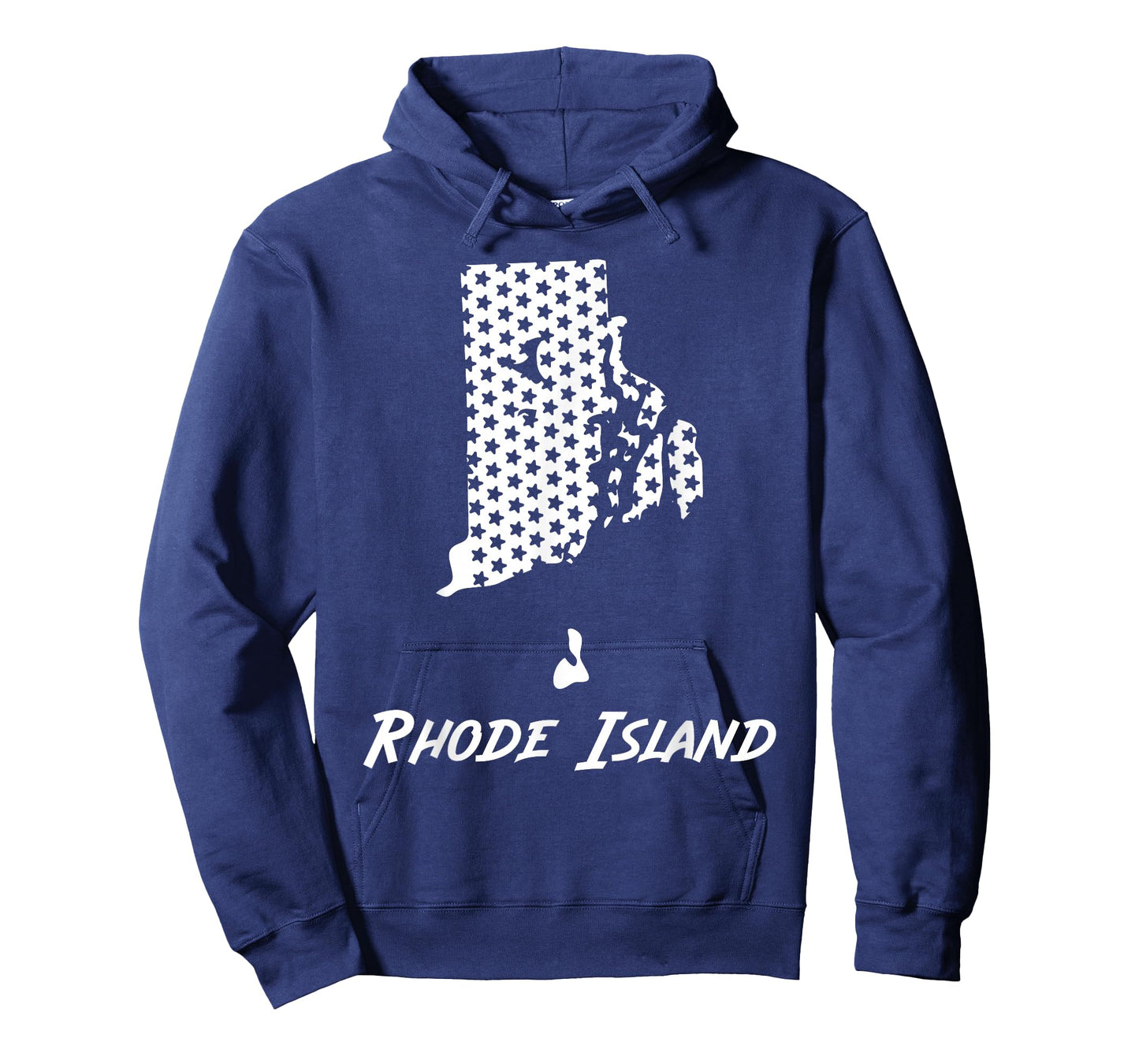 Rhode Island USA State Outline Stars Vintage Retro Design T-Shirt
