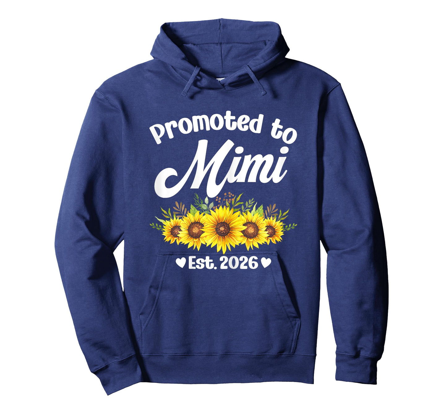 Promoted To Mimi Est 2026 Sunflower Pregnancy Announcement T-Shirt