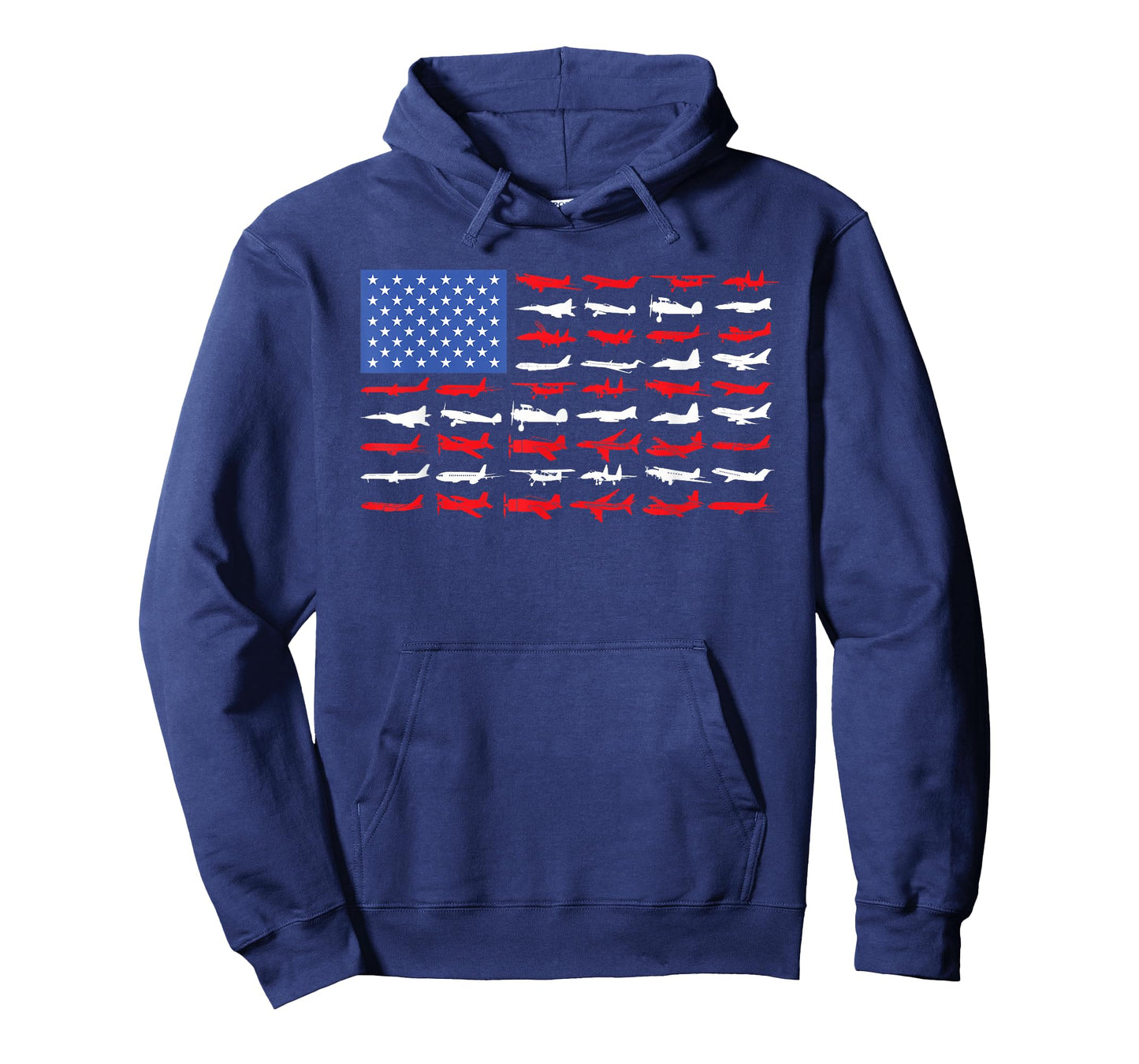 Pilot Airplane American Flag Plane Aviation Short Sleeve T-Shirt