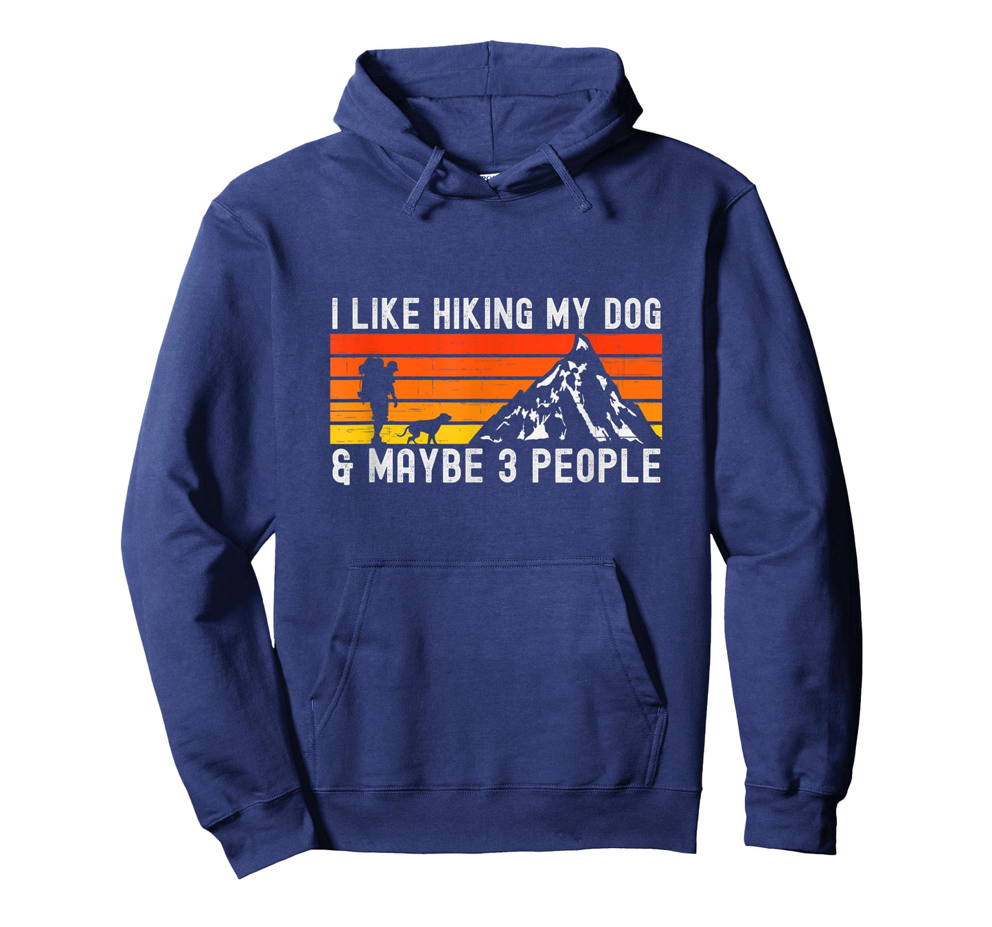 Vintage I Like Hiking My Dog & Maybe 3 People Hiking Lover T-Shirt