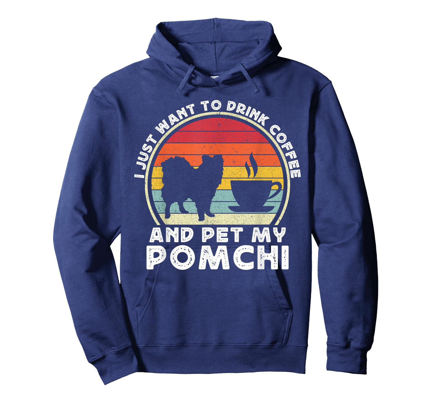 Coffee And Pomchi For Men Women Pom-Chi Dog Mom Dad Funny T-Shirt