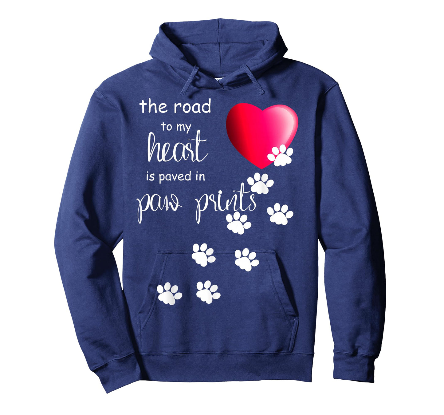 The Road to My Heart is Paved with Paw Prints. Dog Shirt T-Shirt